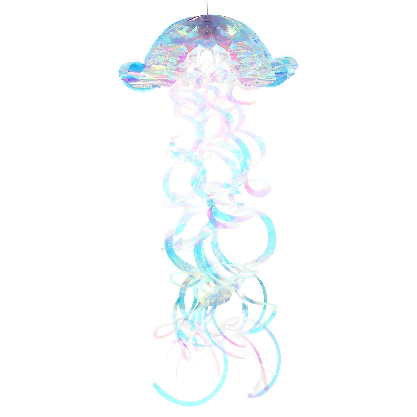 Iridescent Jellyfish Honeycomb Pendant Jellyfish Themed Hanging Ornament Jellyfish Decoration Iridescent Jellyfish Honeycomb Pendant Jellyfish Themed Hanging Ornament Jellyfish Decoration