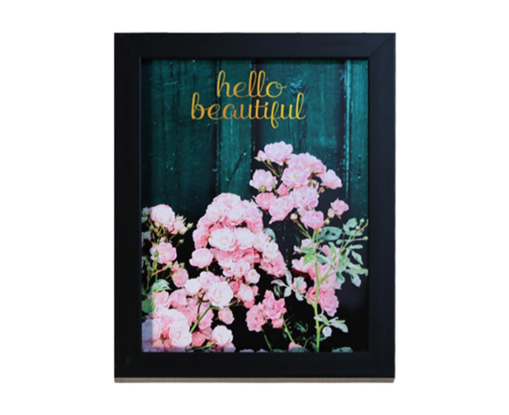 1 Set 5 Inch Photo Frame Patchwork Waterproof Thickened Decorative Foam Wall Hanging Photo Display Frame Household Supply - Black