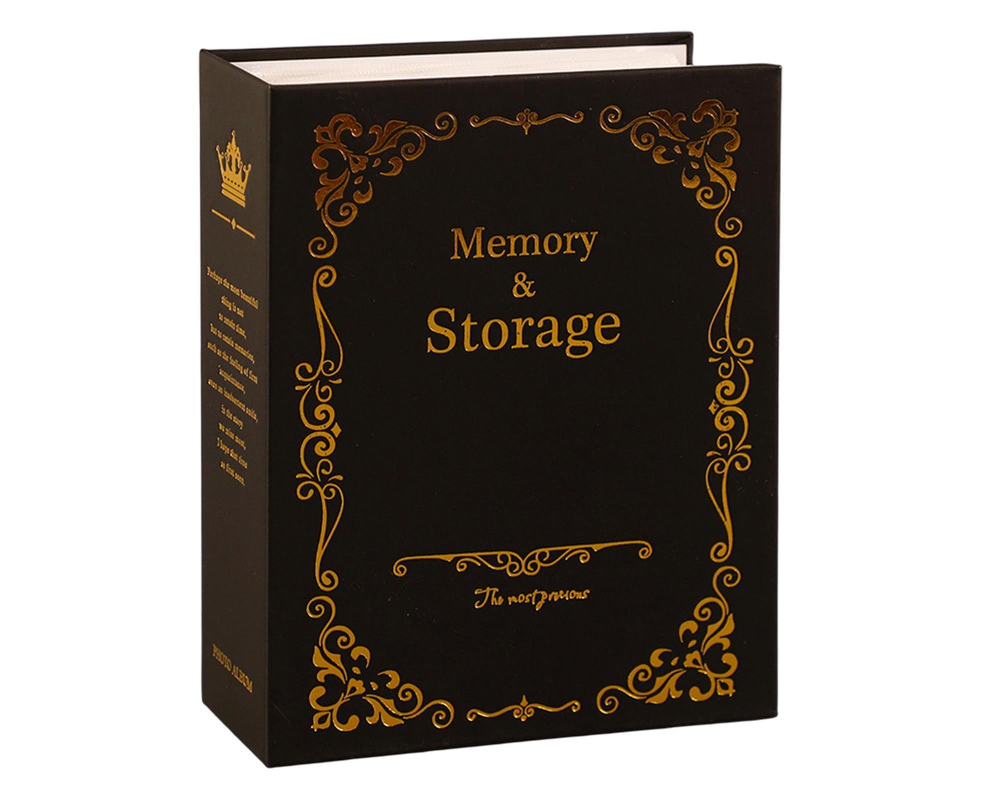 6 Inch Photo Album Bronzing Design Antiging Inserted Type Storing 100 Pockets Family Memory DIY Vintage Picture Album Book Home Supplies - Black 6 Inch Photo Album Bronzing Design Antiging Inserted Type Storing 100 Pockets Family Memory DIY Vintage Picture Album Book Home Supplies - Black