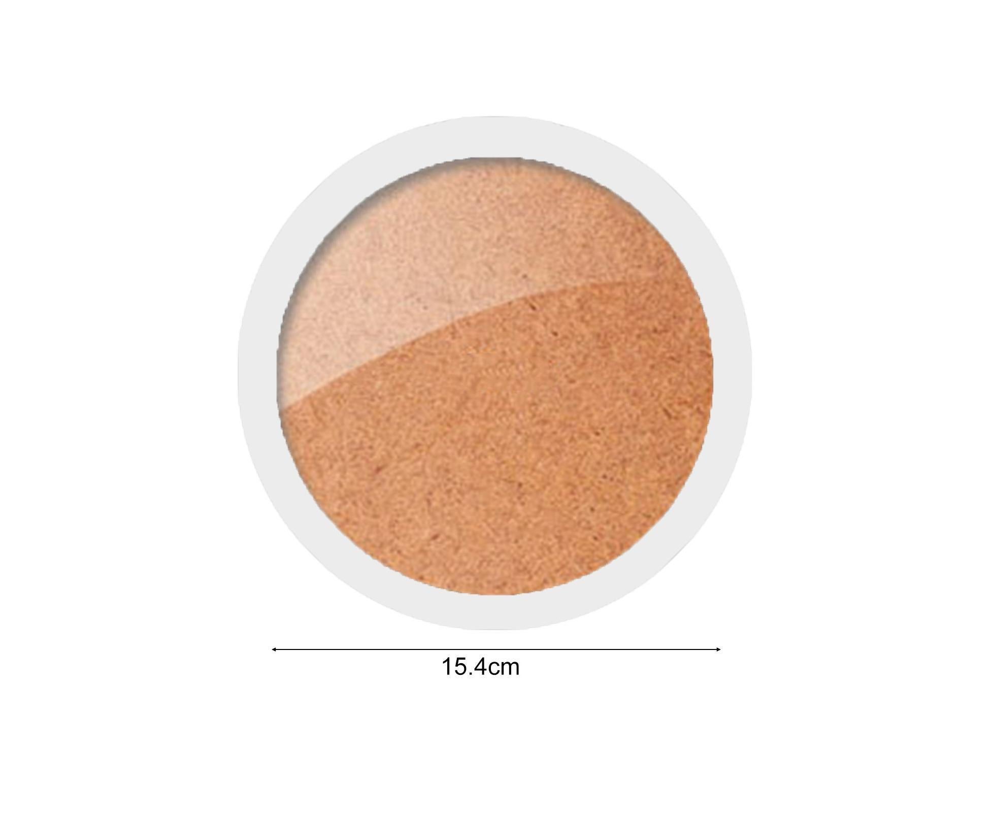 6inch Photo Frame Smooth Surface Fine Workmanship Round Wall Mounted Picture Storage Holder Home Supply - White