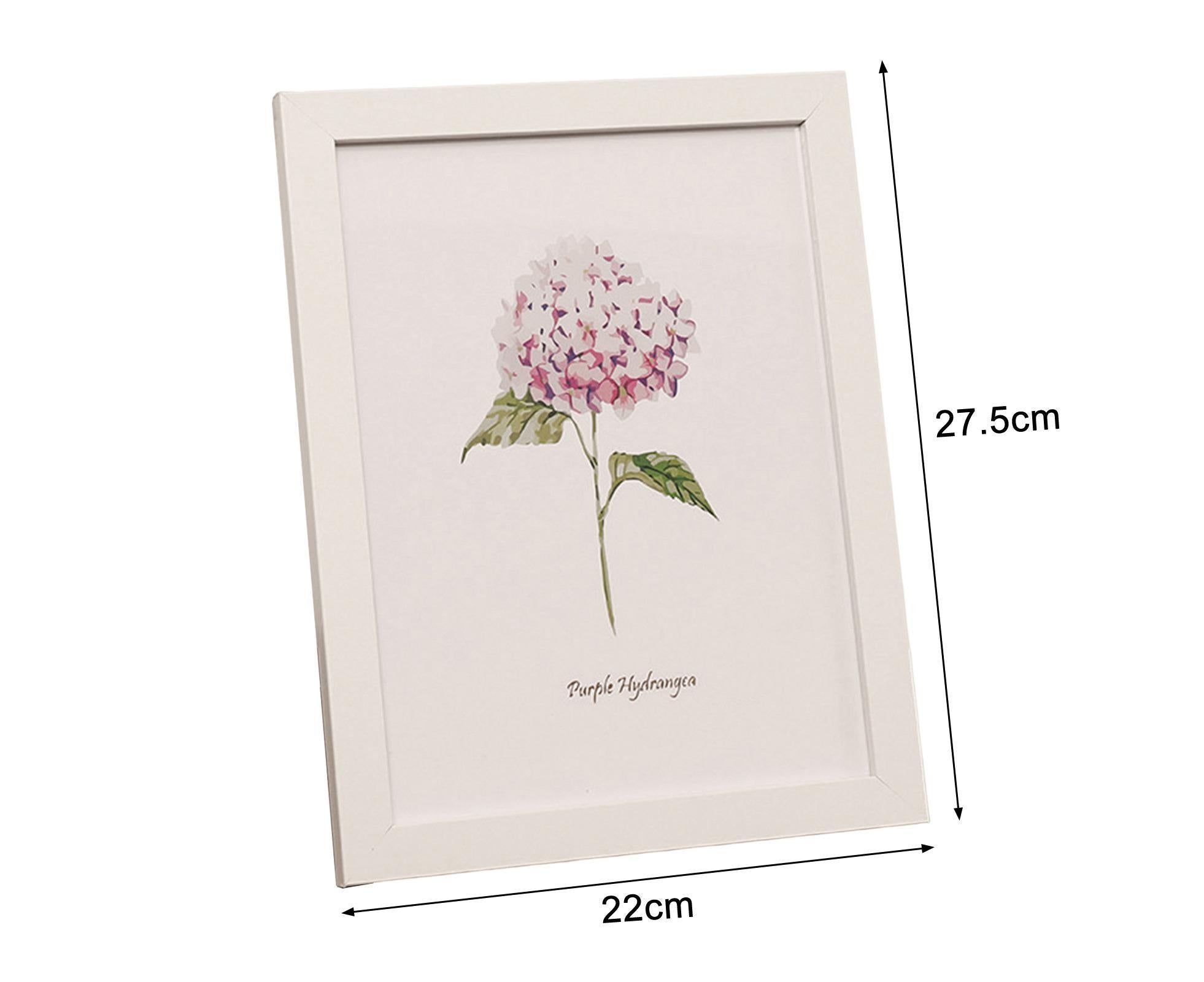 8/10-Inch Wooden Photo Frame High Clarity Glass Back Support Modern Heavy Duty Desktop Picture Display Decorative Frame Home Supplies - White 8inch