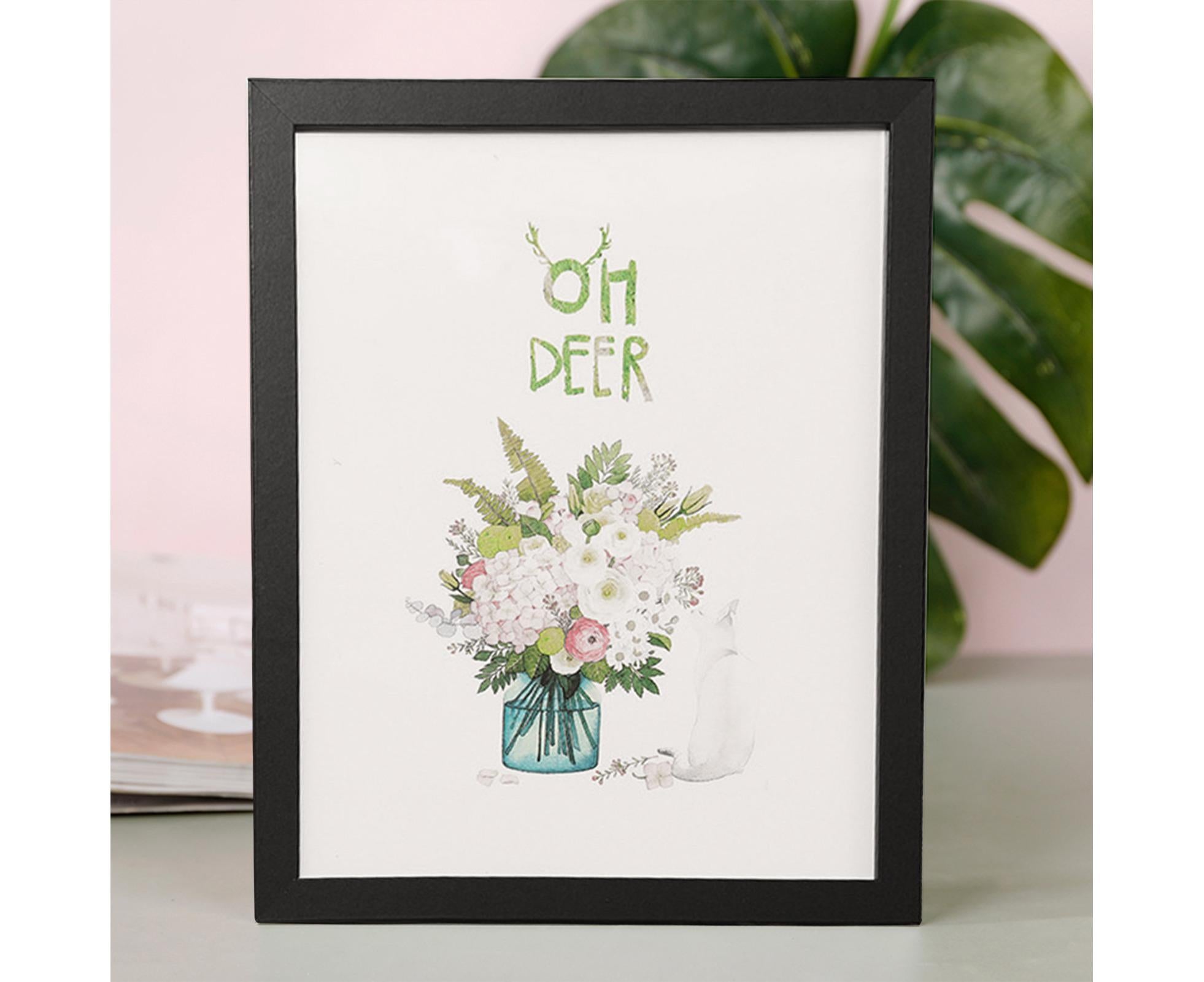 8/10-Inch Wooden Photo Frame High Clarity Glass Back Support Modern Heavy Duty Desktop Picture Display Decorative Frame Home Supplieslack 10inch