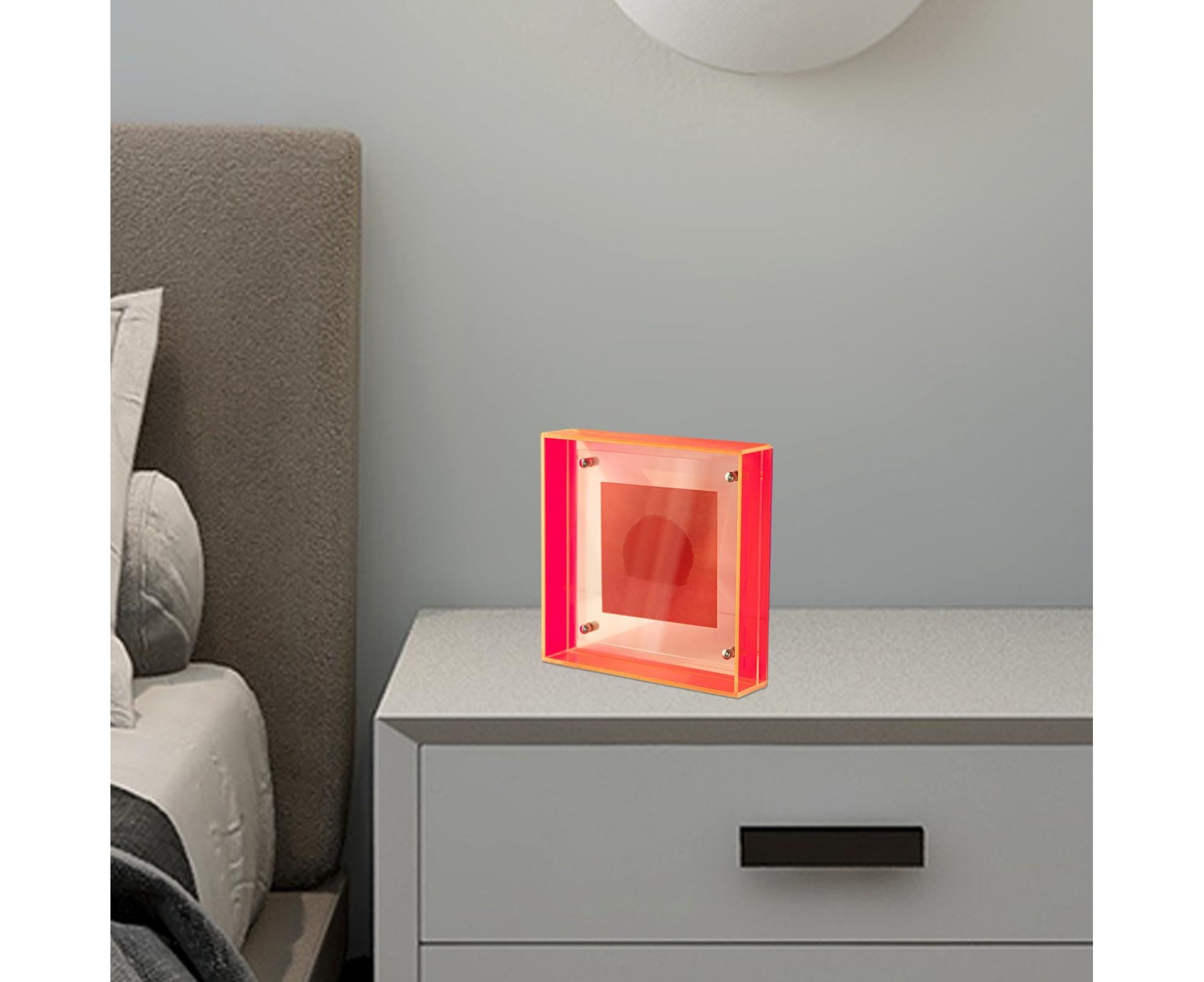 Dazzling Acrylic Photo Frame Ornaments Printing And Framing Creative Picture Frame Display DIY Wash Photos Home Decor - Red