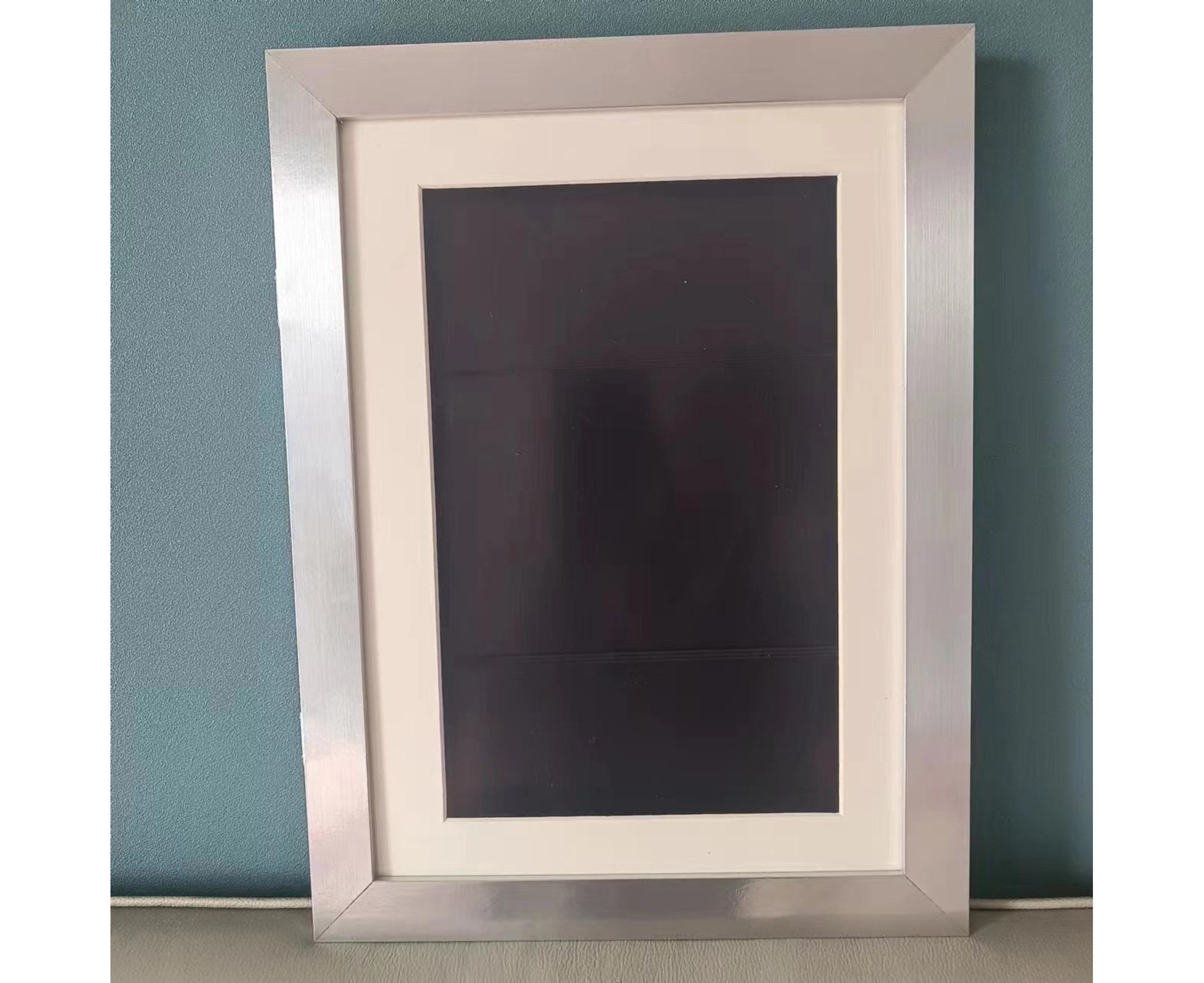 Flip Photo Frame Front Opening Picture Display Artwork Easy to Use Versatile Design Picture Display Stands - White