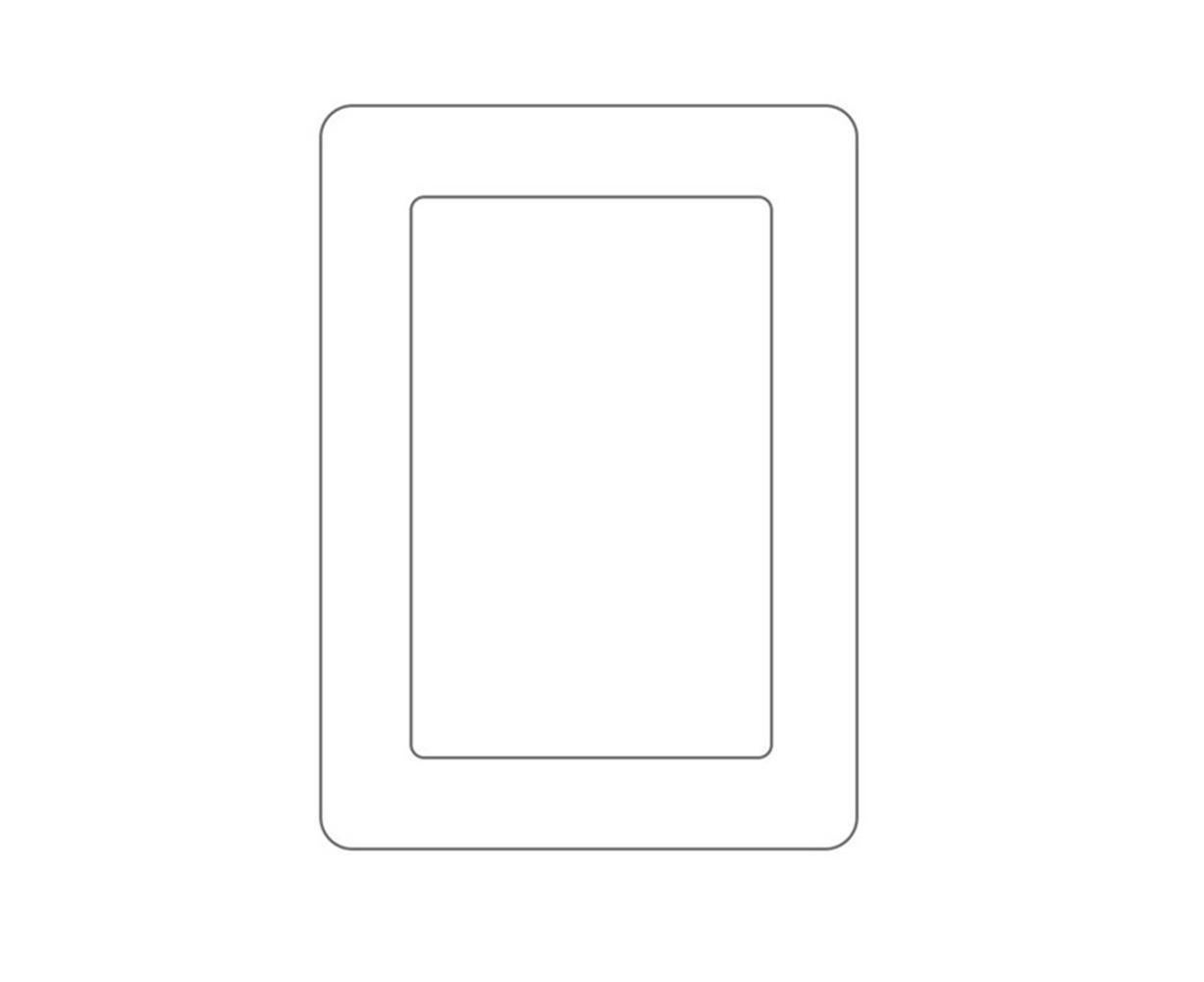 Wall Mounted 5 Inch Photo Frame grip Picture Holder Living Room Art Decor-White Wall Mounted 5 Inch Photo Frame grip Picture Holder Living Room Art Decor-White