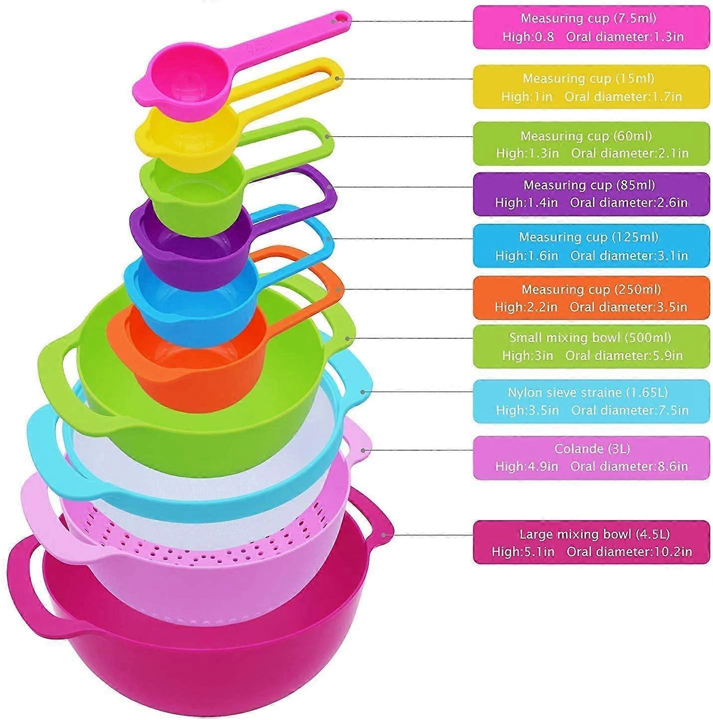 10 Pcs Mixing Bowl Set