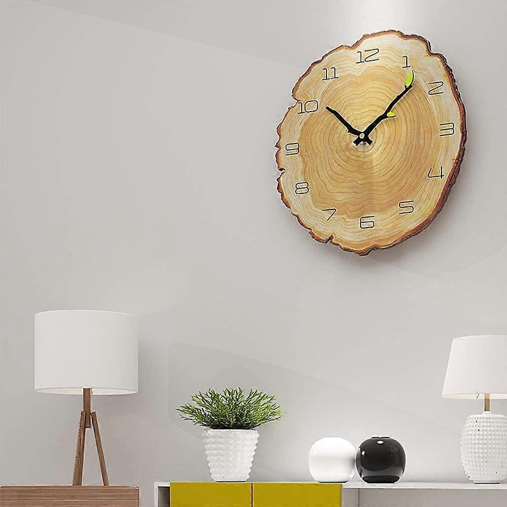 Silent Vintage Wall Clock Wood Wall Clock