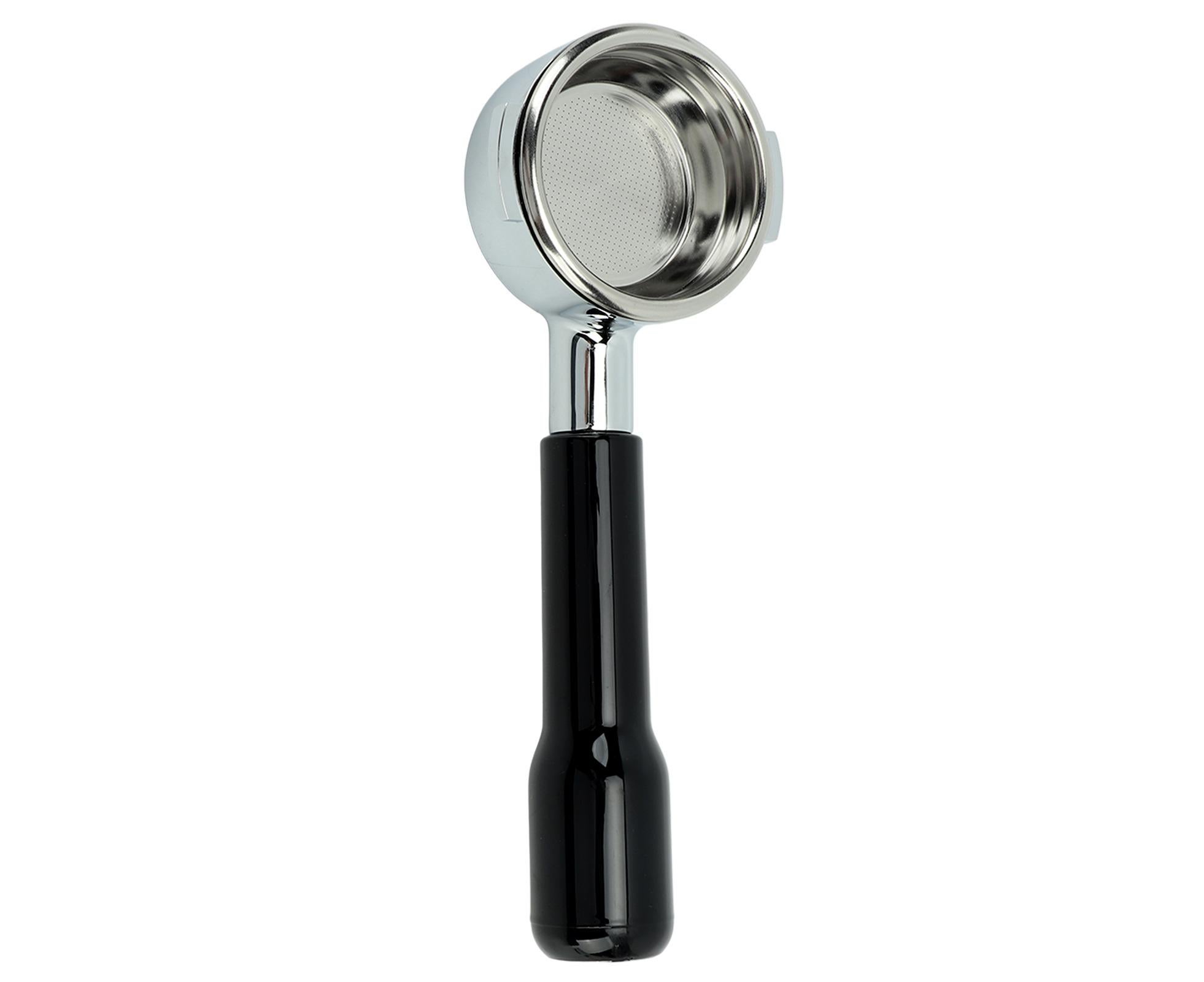 Coffee Portafilter 58mm, E61 Single Layer Filter, Bottomless Handheld Portafilter for Home Coffee Shop, Black