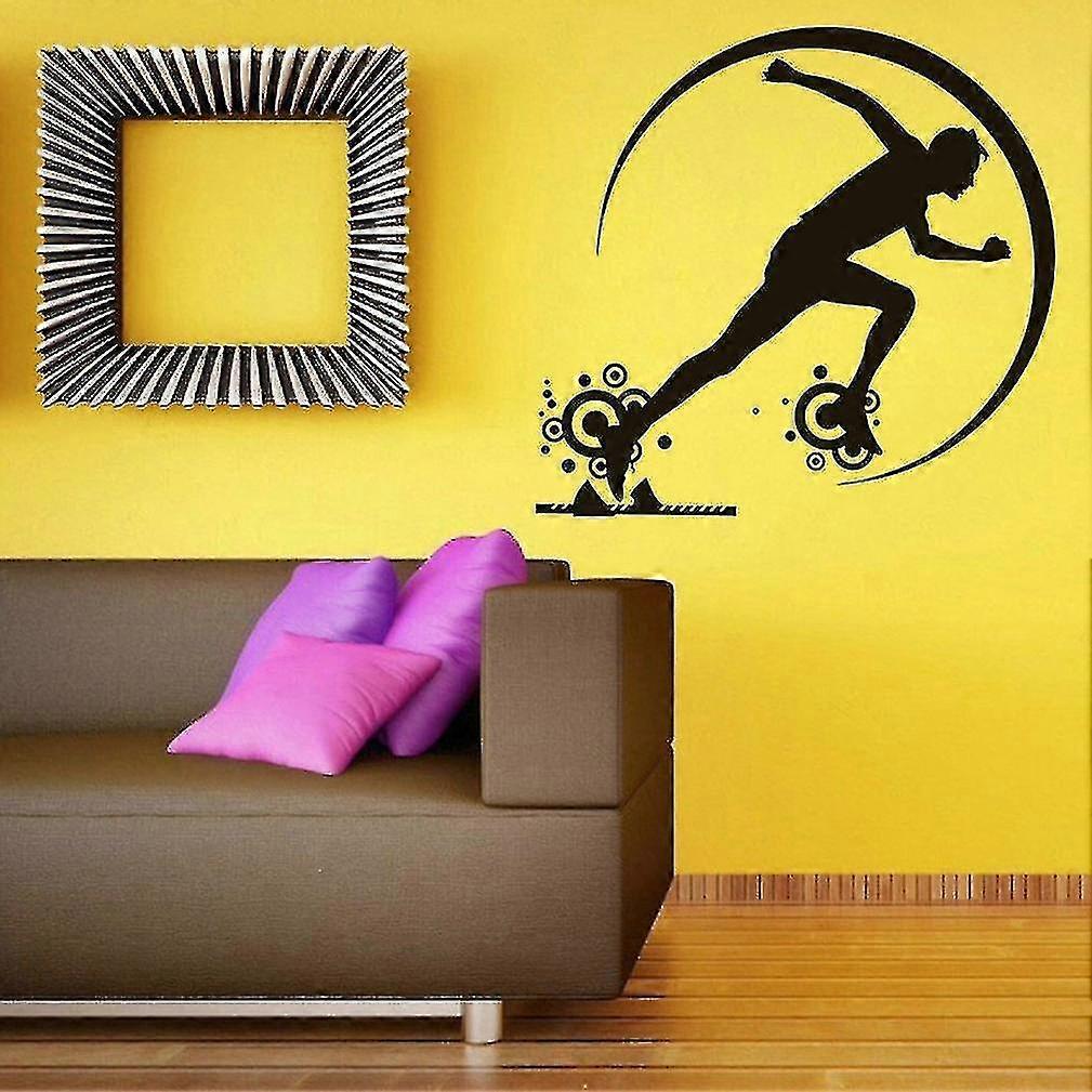 Running Home Decor Wallpaper Wall Stickers 61x71cm