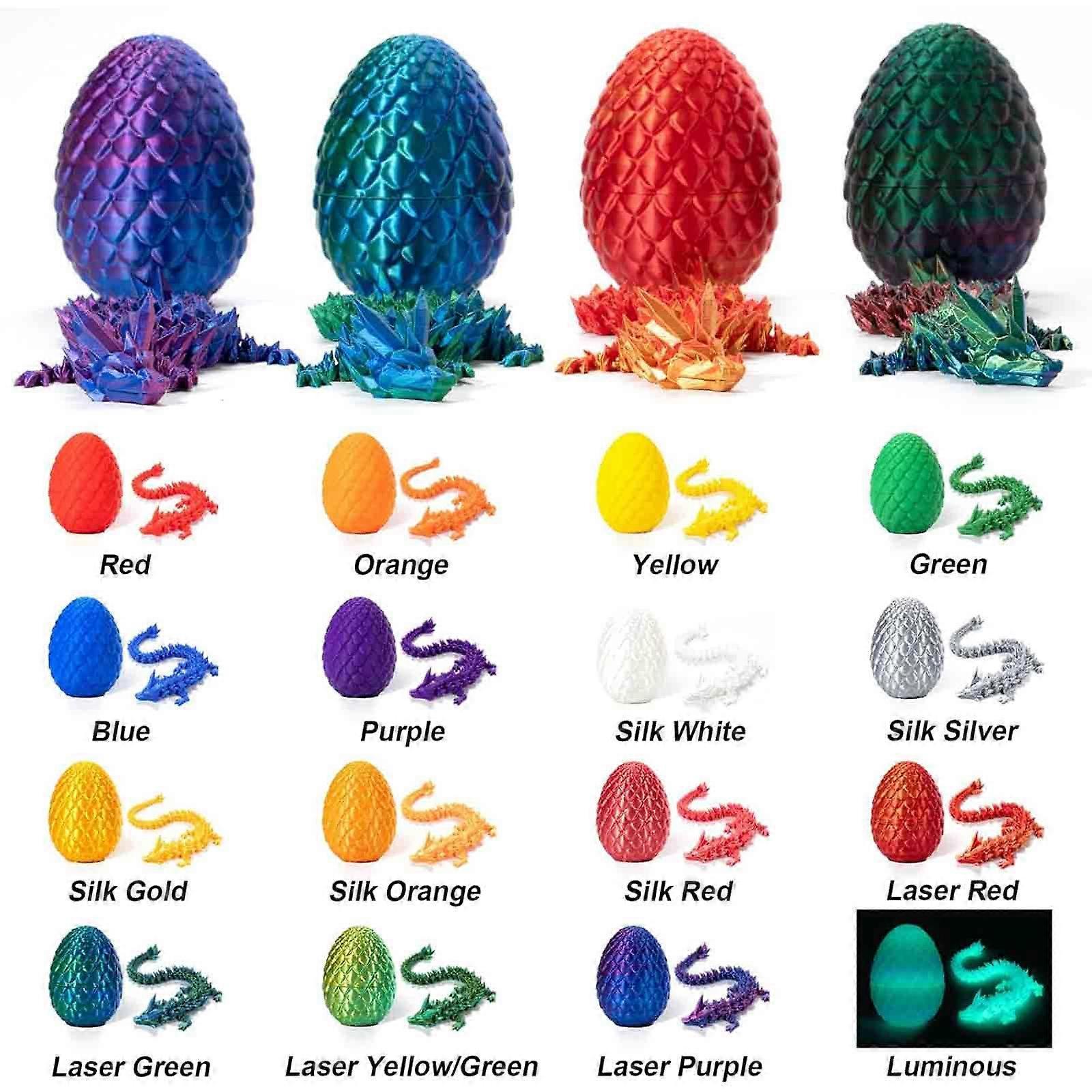 3D Printed Dragon in Egg