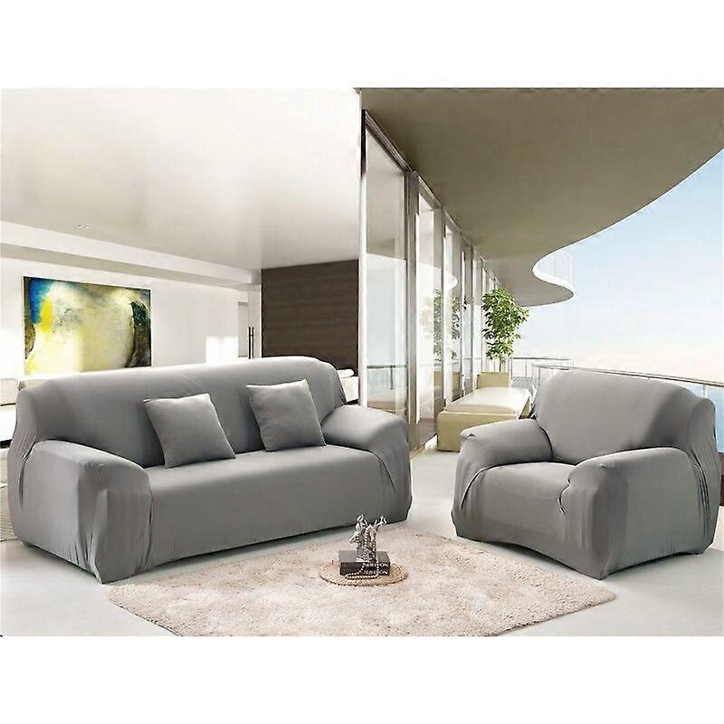 2 Seater Stretch Sofa Cover with Armrests 145-185cm