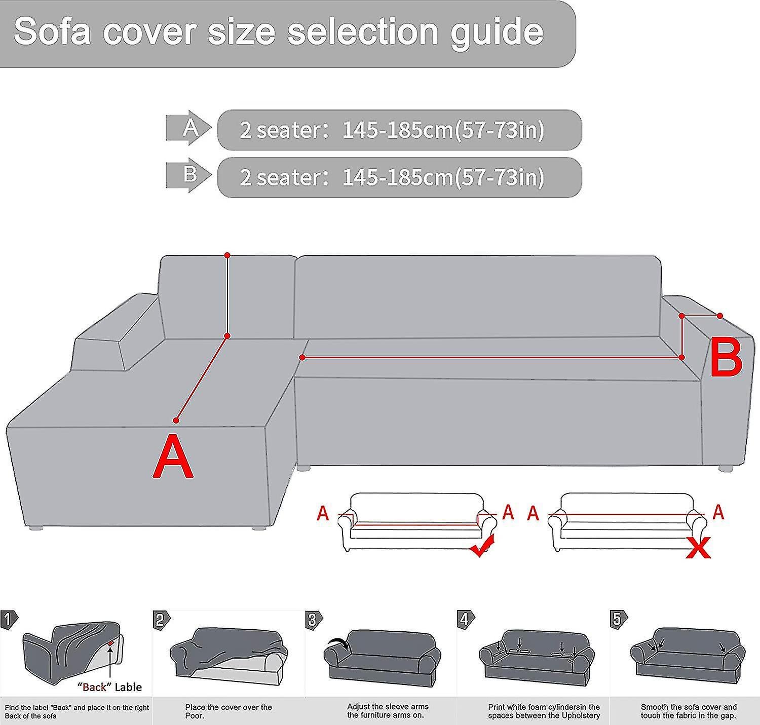 Stretch 3 Seater Sofa Cover Elastic Couch Protector