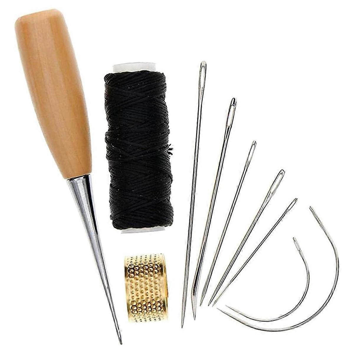 Sewing Awl Set - Leather Craft Stitching Tools for DIY Shoe Repair & Leather Projects Sewing Awl Set - Leather Craft Stitching Tools for DIY Shoe Repair & Leather Projects
