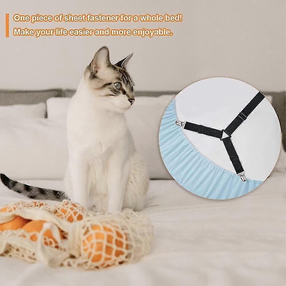 6-Way Bed Sheet Holder Straps