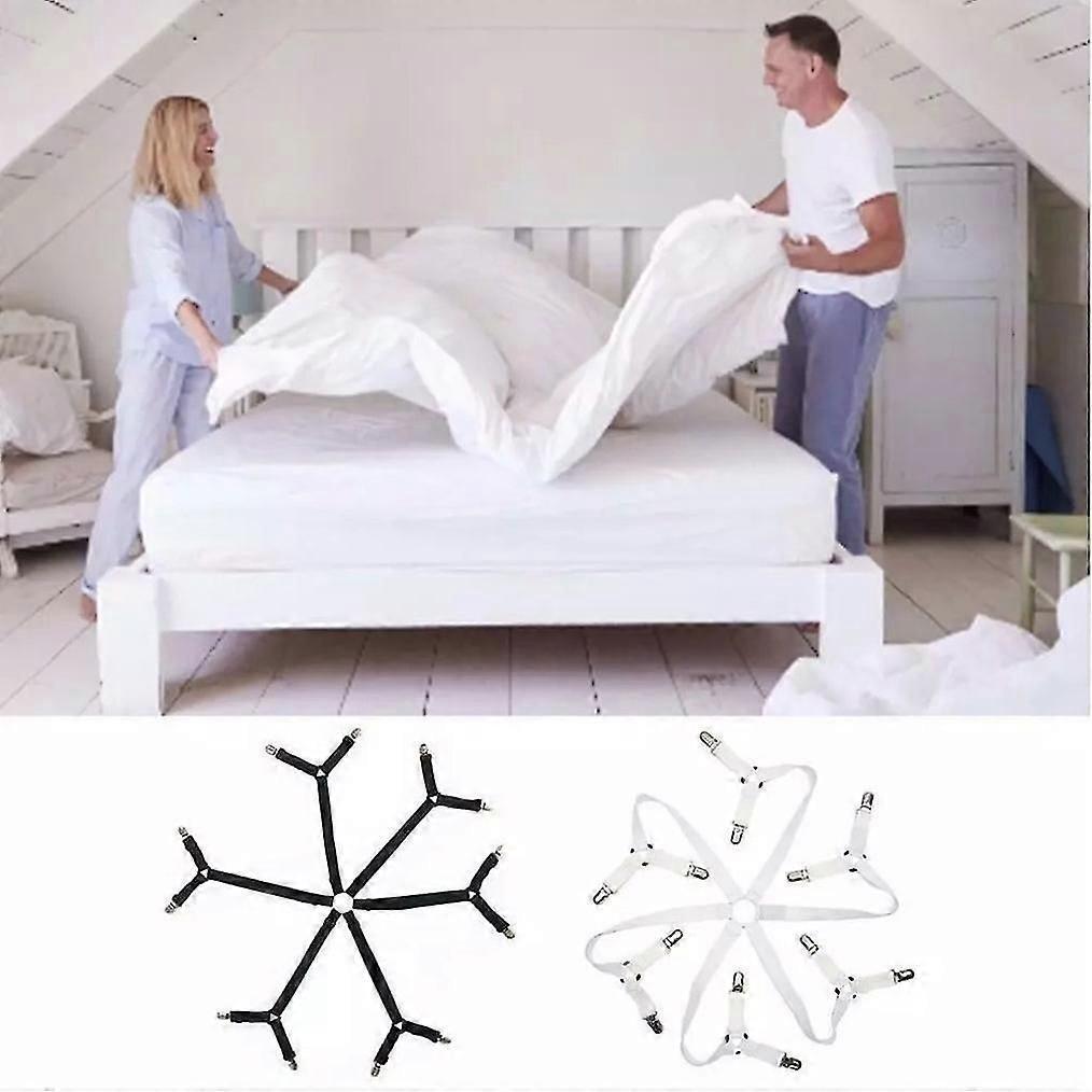 6-Way Bed Sheet Holder Straps