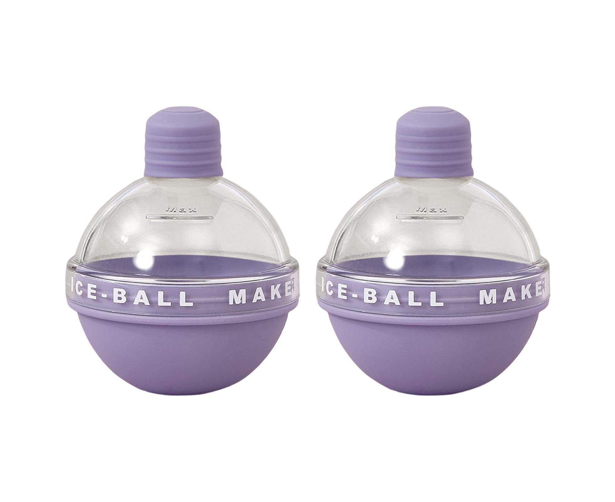 2Pcs Ice Cube Mold Reusable DIY Creative Light Bulb Shape Ice Ball Maker Household Supplies -Purple 2Pcs Ice Cube Mold Reusable DIY Creative Light Bulb Shape Ice Ball Maker Household Supplies -Purple