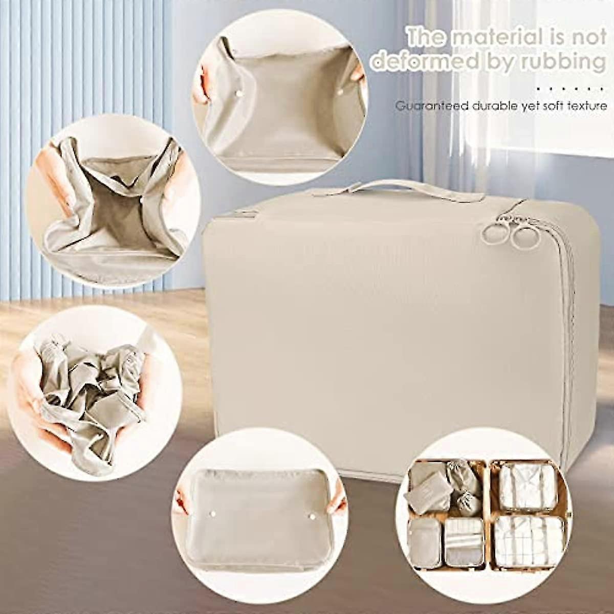 8pcs Packing Cubes for Suitcases Travel Compression Organizer for Clothes