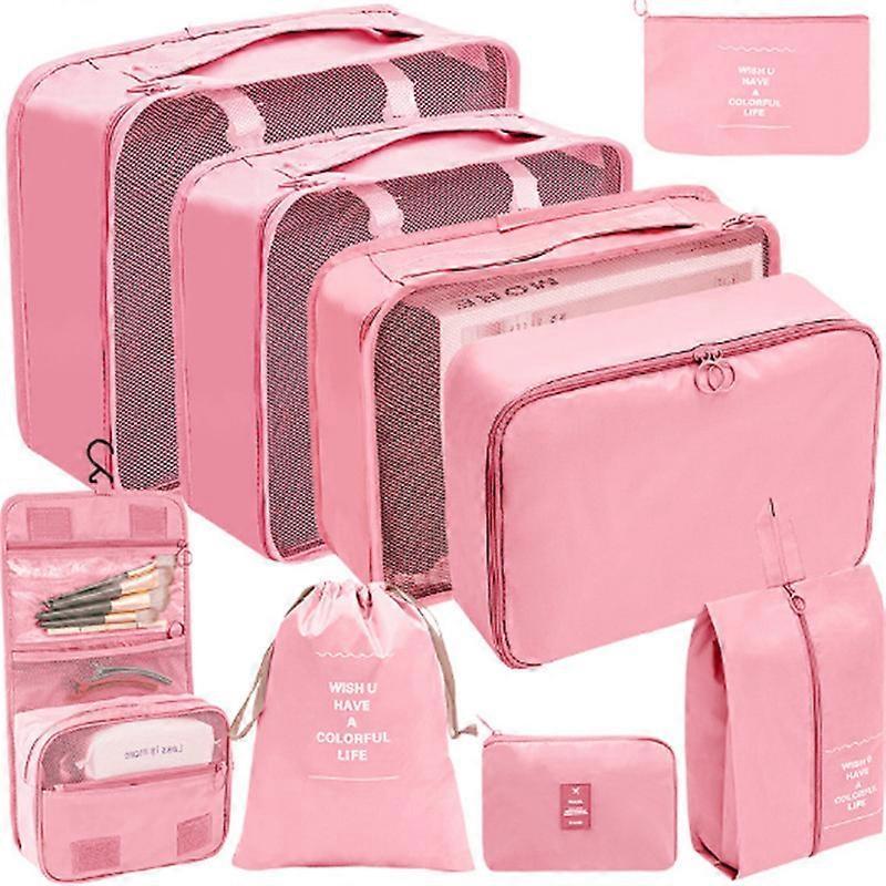 9pcs Packing Cubes Luggage Organizer Set for Travel Accessories Storage 9pcs Packing Cubes Luggage Organizer Set for Travel Accessories Storage