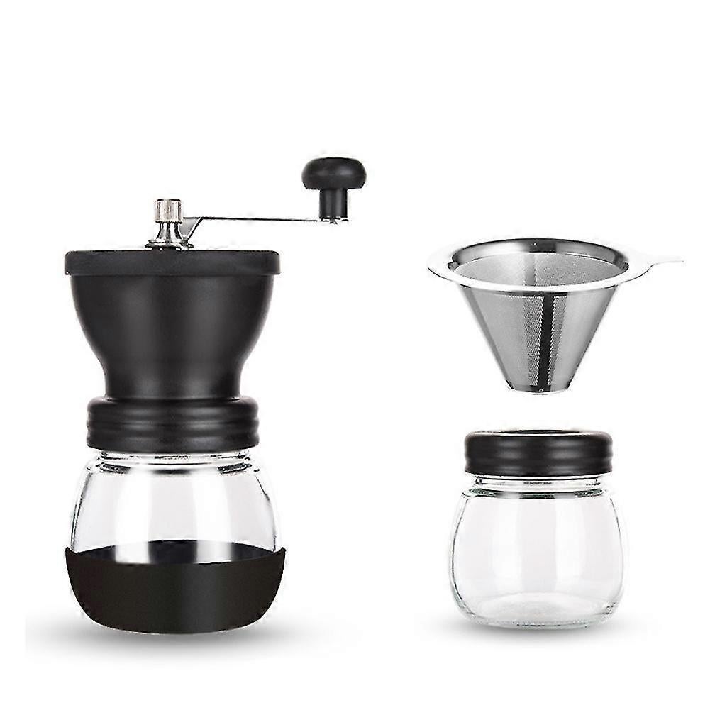 Ceramic Bean Coffee Grinder - Kitchen Manual Grinder with Compact Design Ceramic Bean Coffee Grinder - Kitchen Manual Grinder with Compact Design