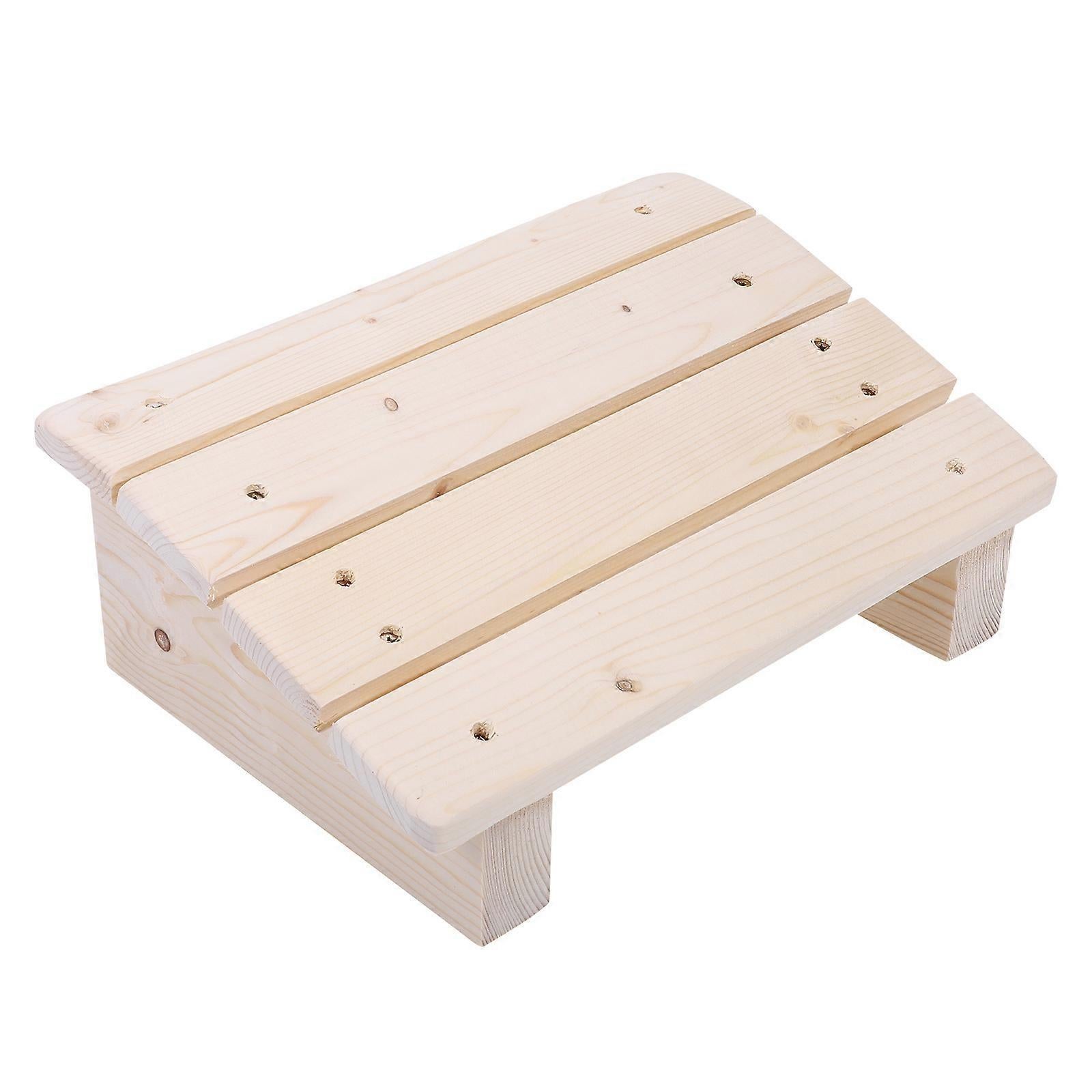Wooden Tilted Desk/Bathroom Foot Rest Stool