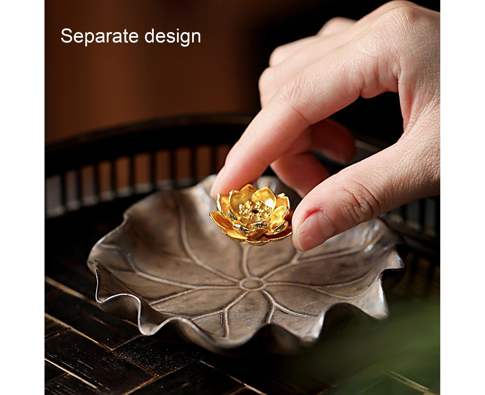Lotus Leaf Mini Incense Holder for Teahouse-A