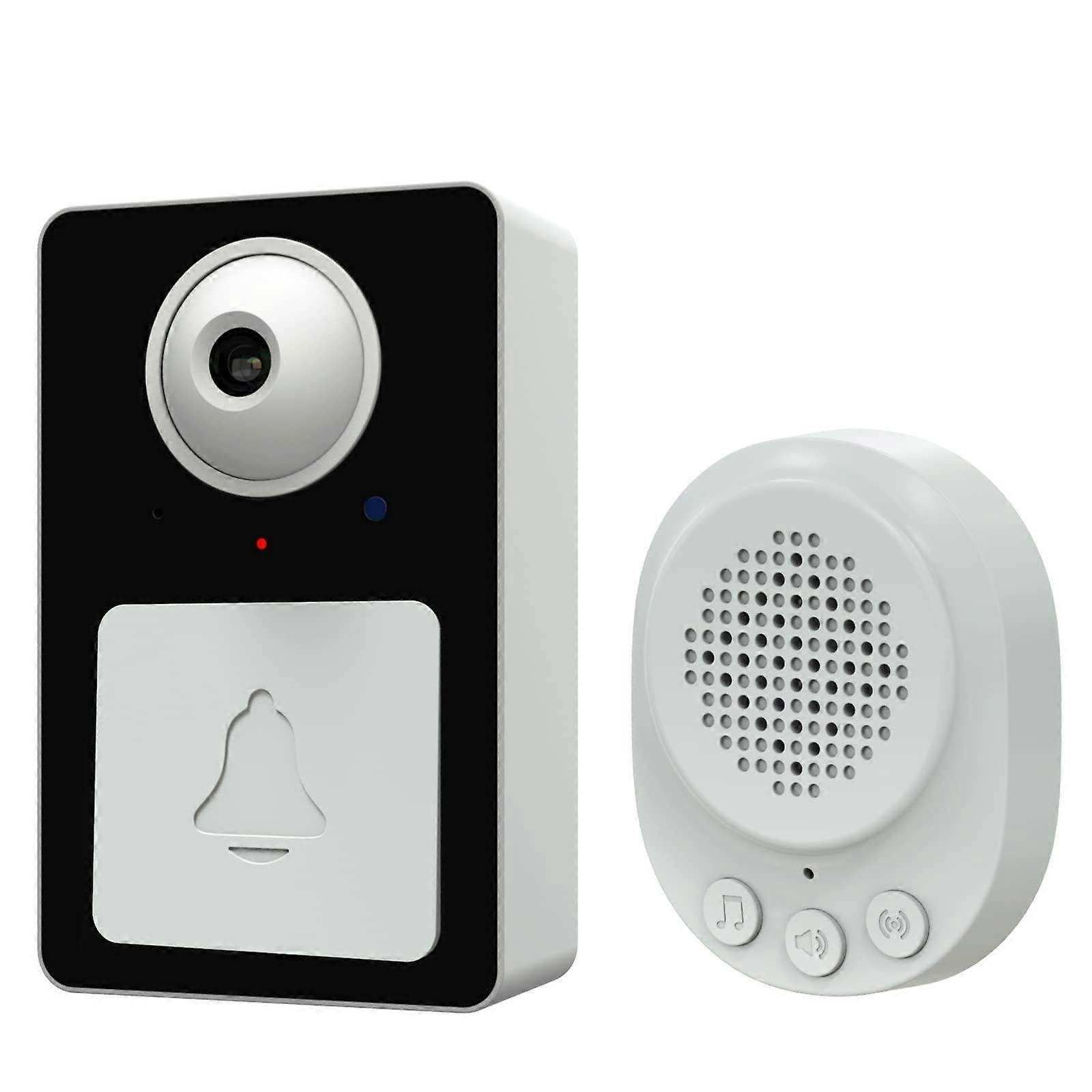 Wireless Video Doorbell Camera with Chime, Rechargeable Cordless Smart Doorbell