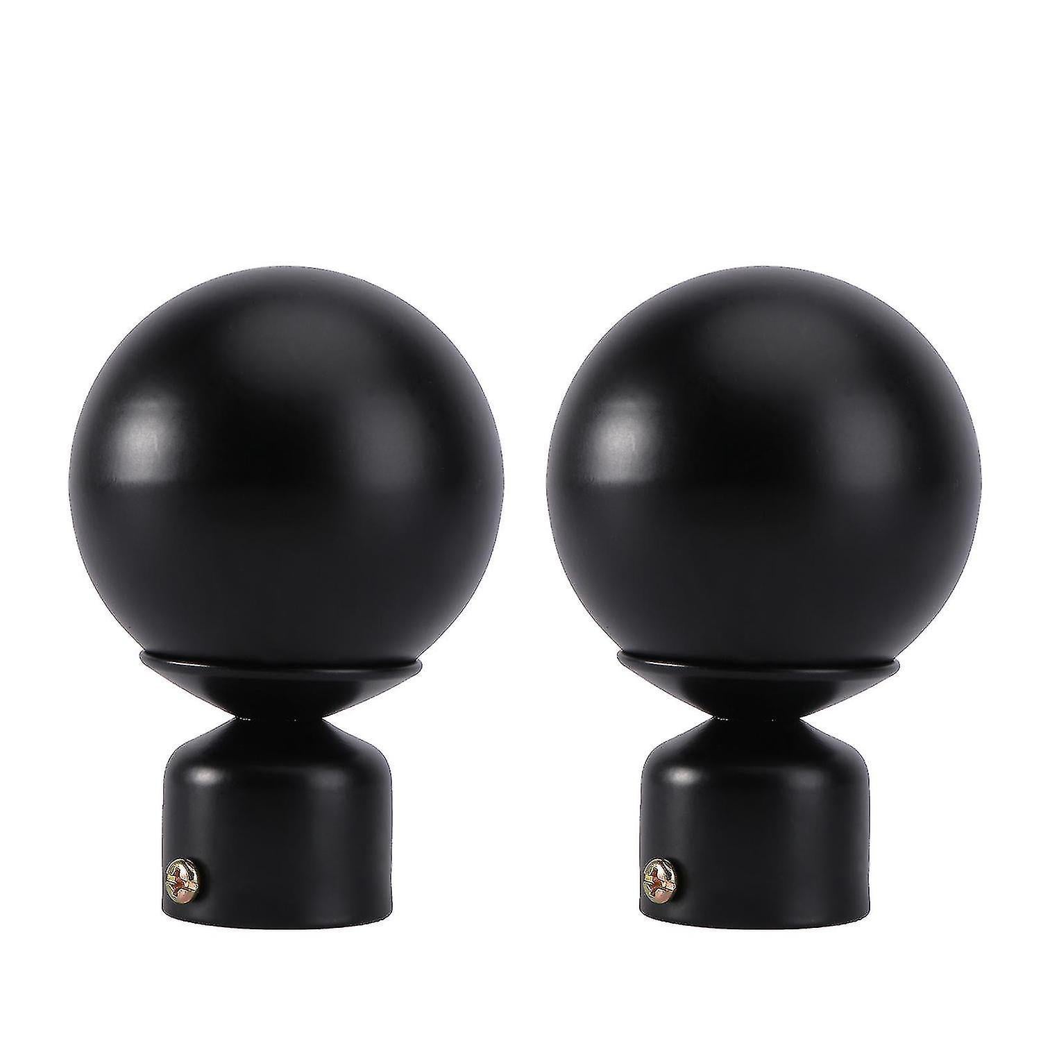 2pcs Decorative Curtain Rod End Caps