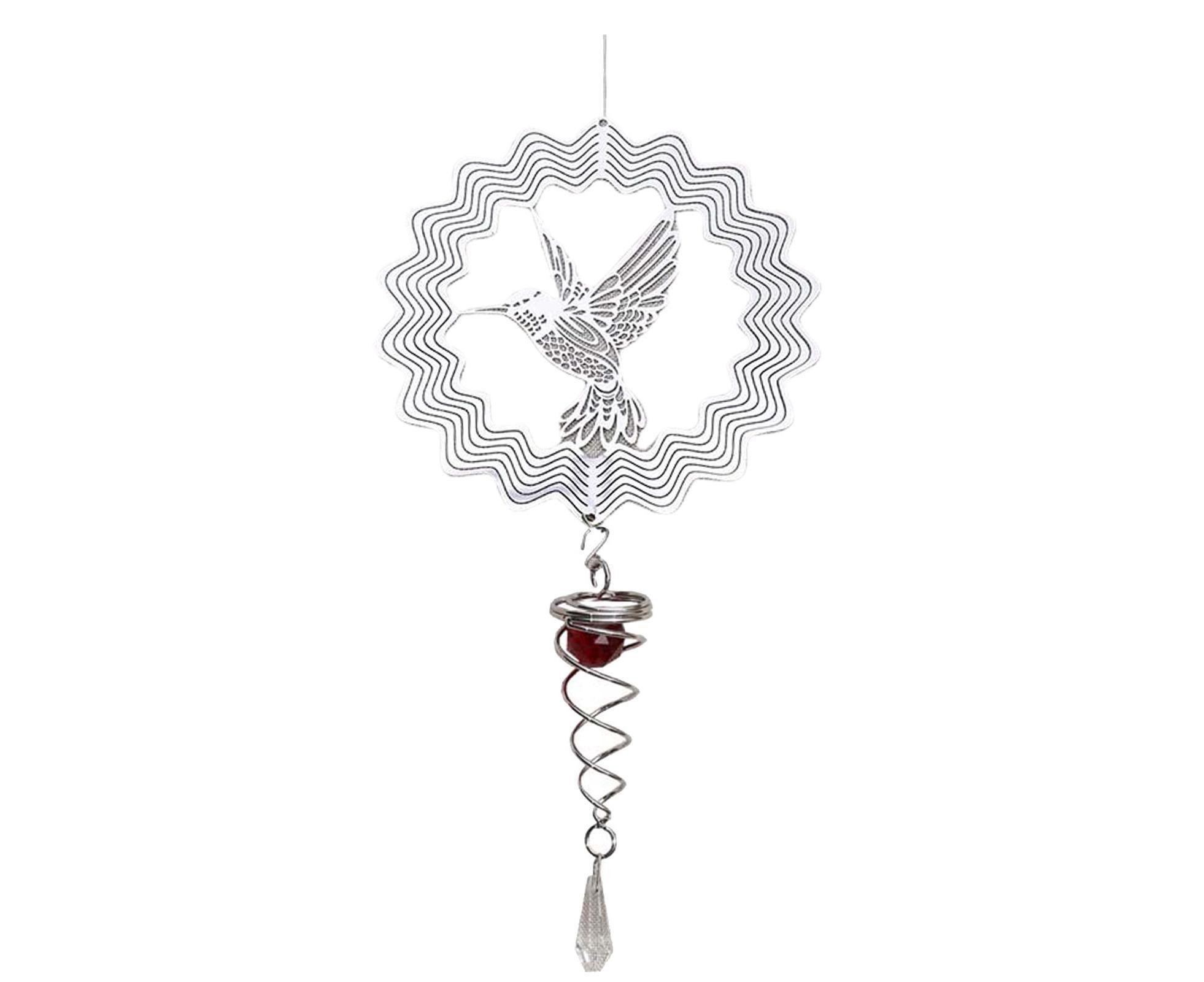 Metal Wind Spinner Rotating Animal Letter Pattern Hanging Pendant Home Ornament-#6 Metal Wind Spinner Rotating Animal Letter Pattern Hanging Pendant Home Ornament-#6