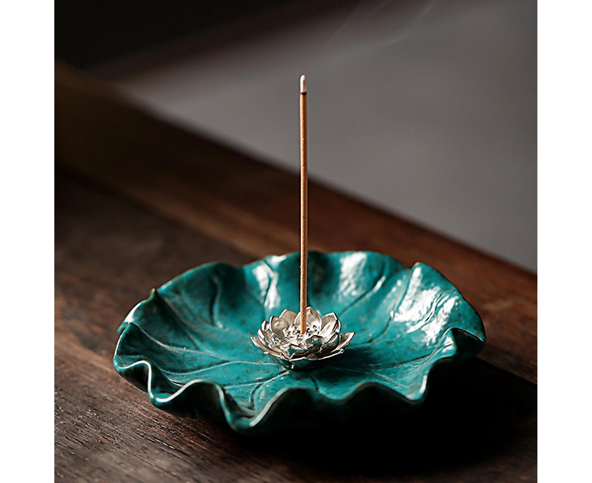 Lotus Leaf Mini Incense Holder for Teahouse-L