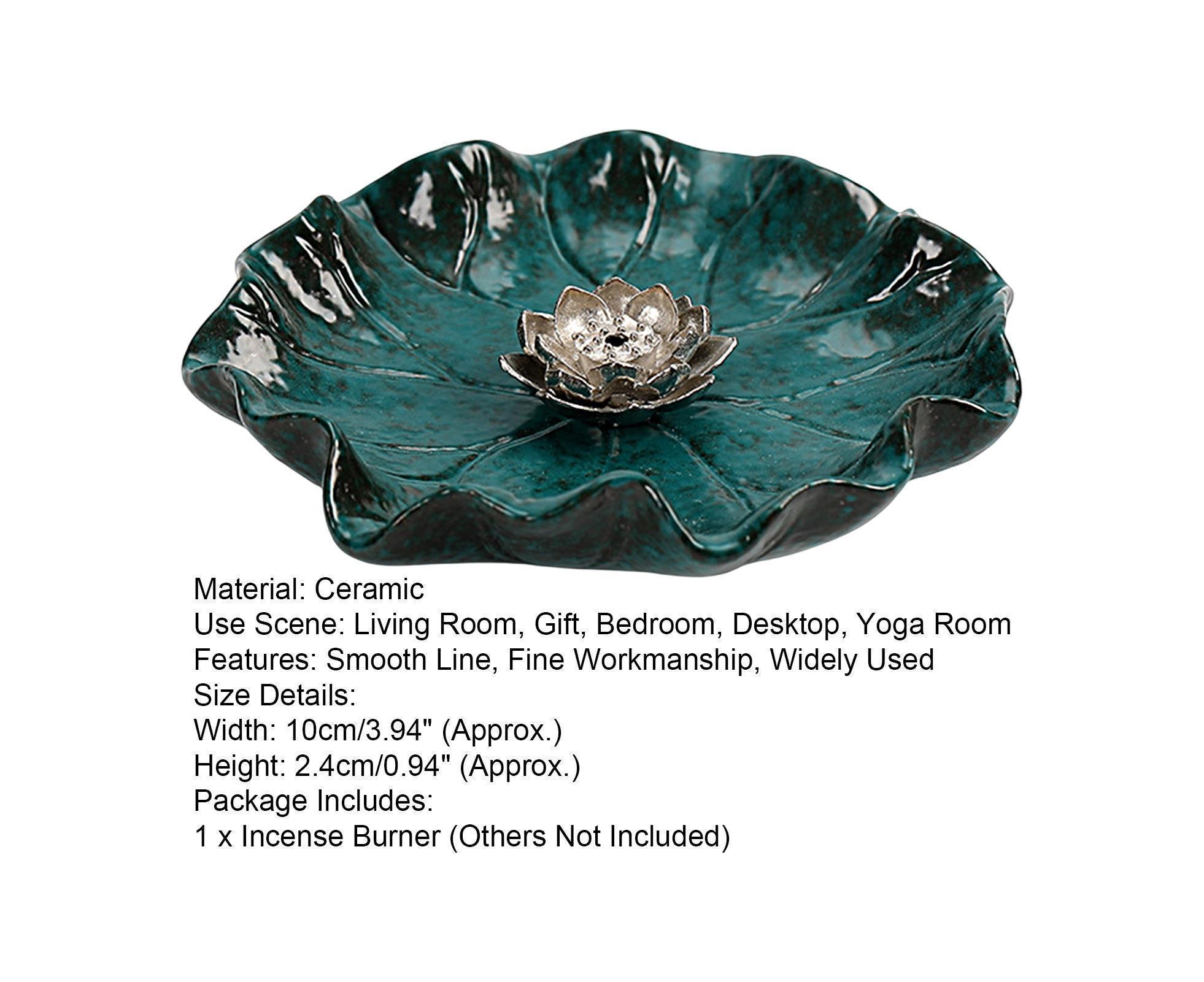 Lotus Leaf Mini Incense Holder for Teahouse-L