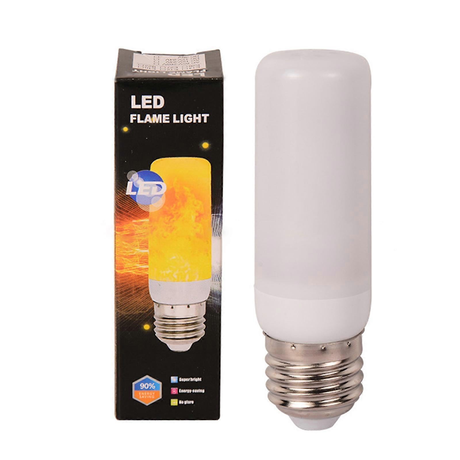LED Flame Effect Bulb E27 4 Modes Gravity Sensor Flickering Fire Lamp