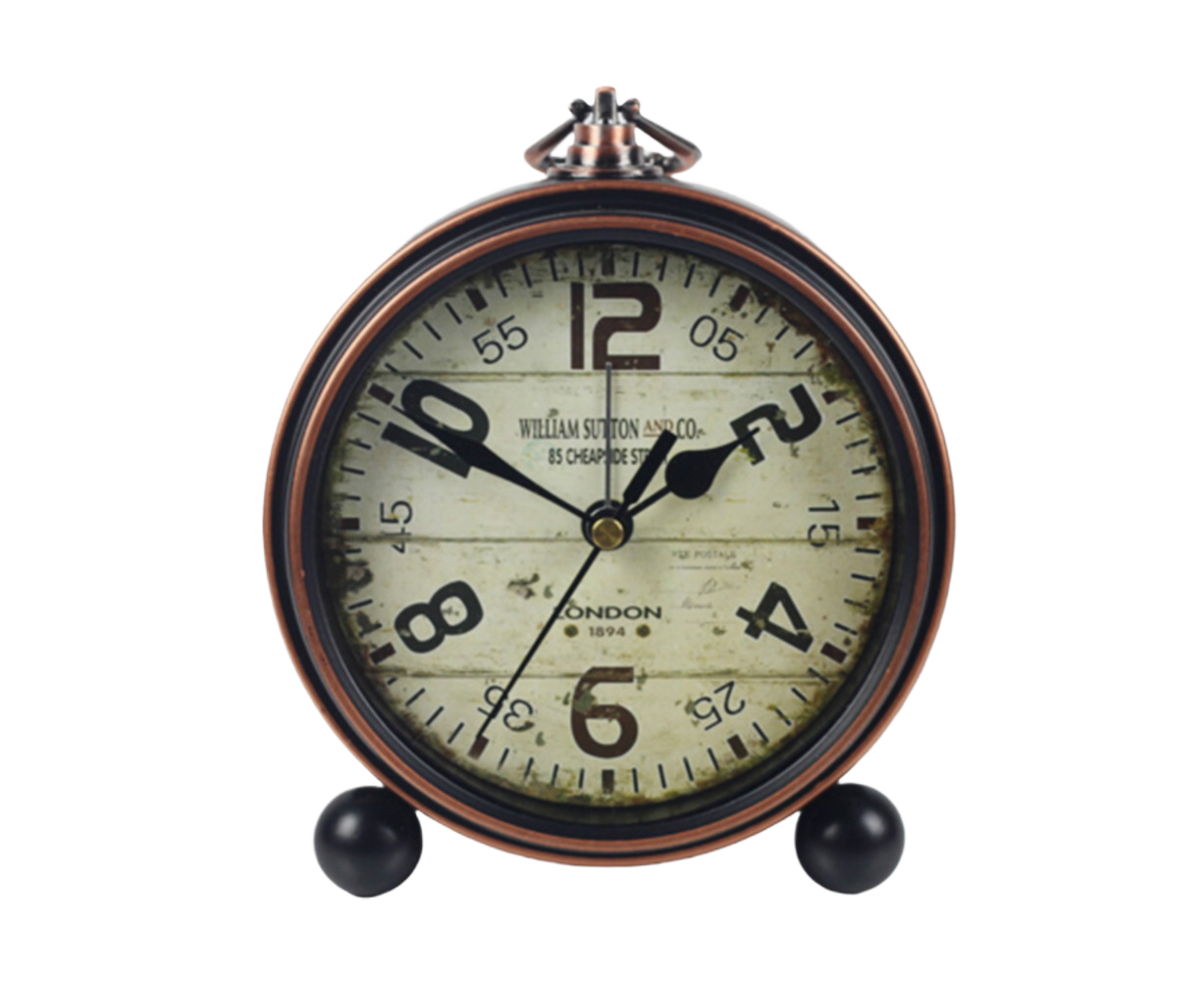 Retro Vintage Silent Battery Operated Desk Clock Office Home Living Room Decor - 3 Retro Vintage Silent Battery Operated Desk Clock Office Home Living Room Decor - 3