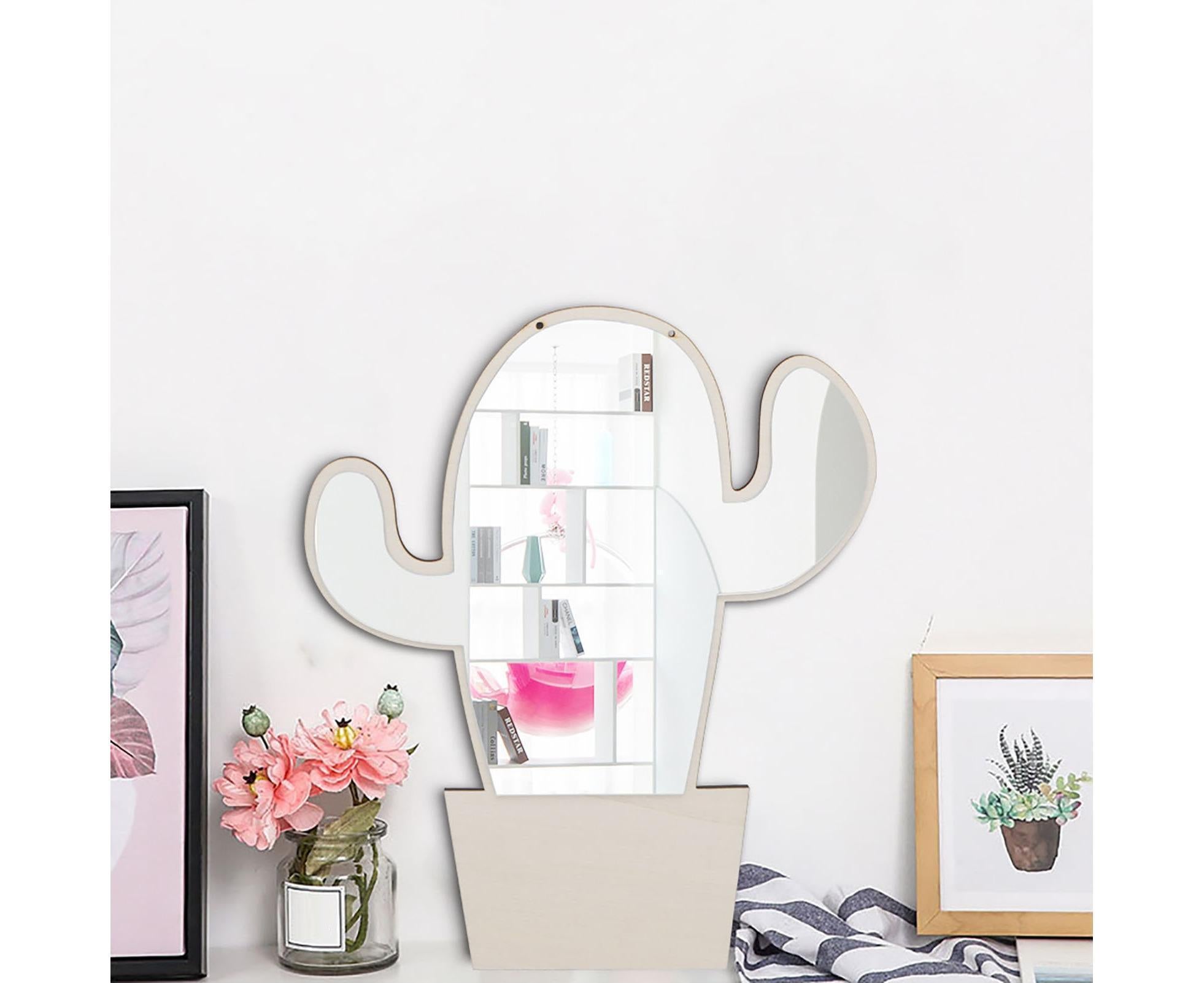 Wall Sticker Acrylic Mirror-Wooden Color