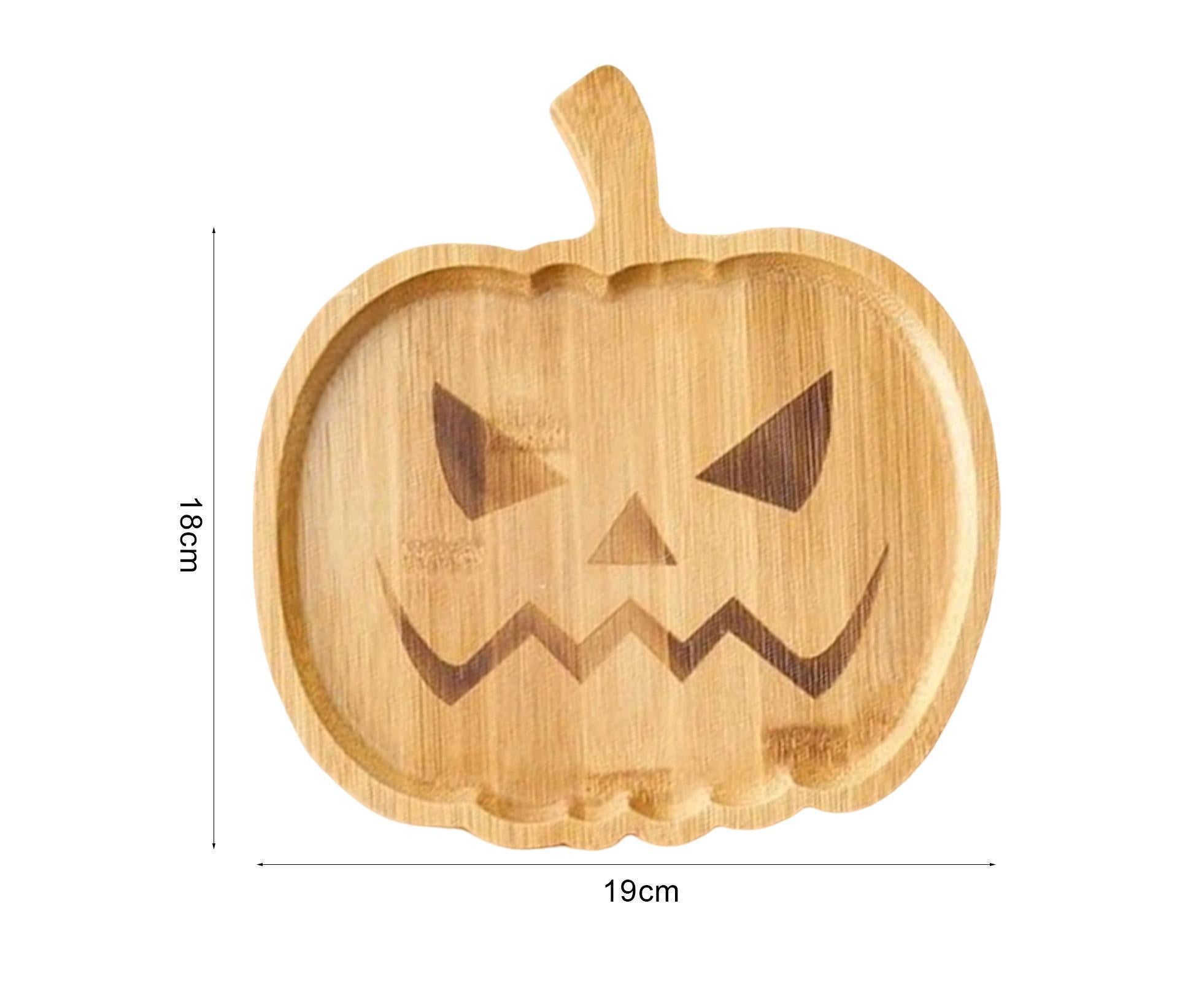 Halloween Pumpkin Storage Plate Home Decor