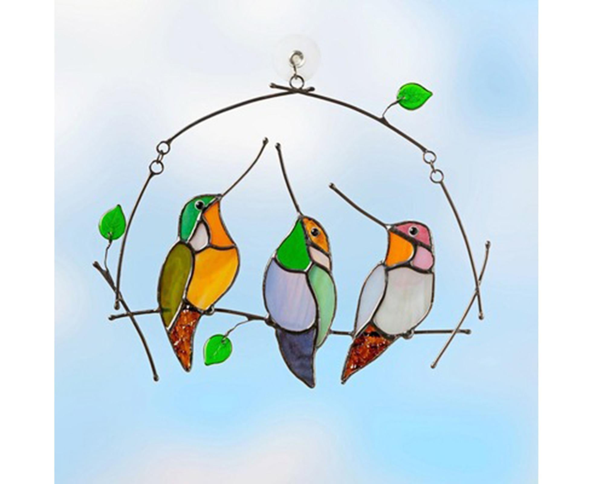 Pendant Multifunctional Attractive Acrylic Miniature Fake Bird Ornament for Home