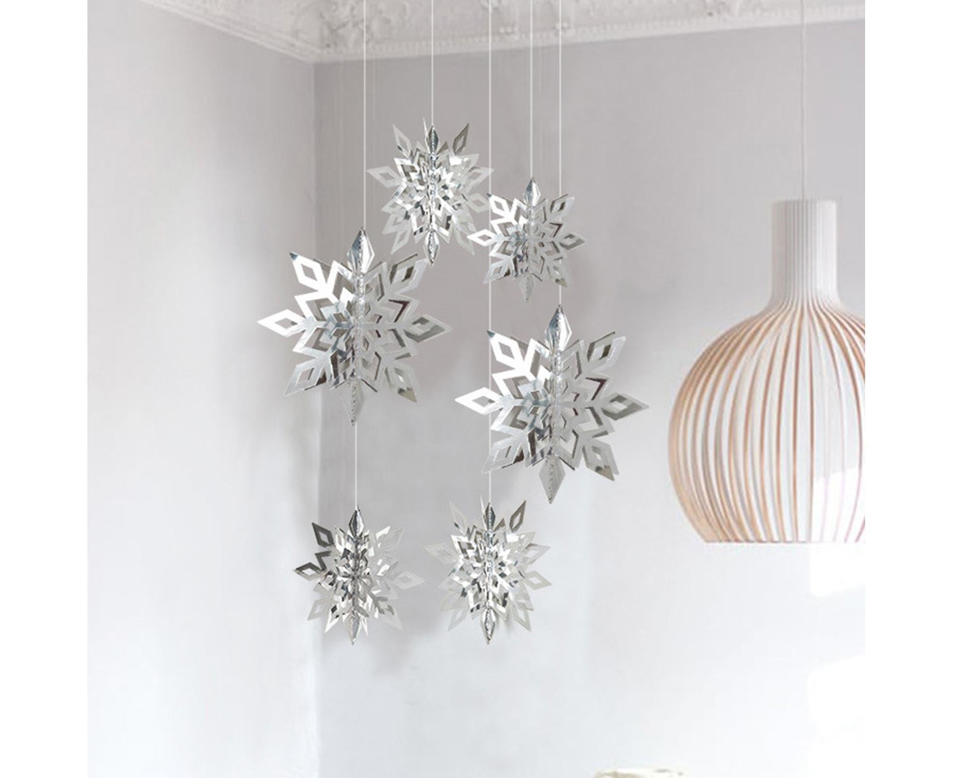 Snowflake Hanging Decor-Silver