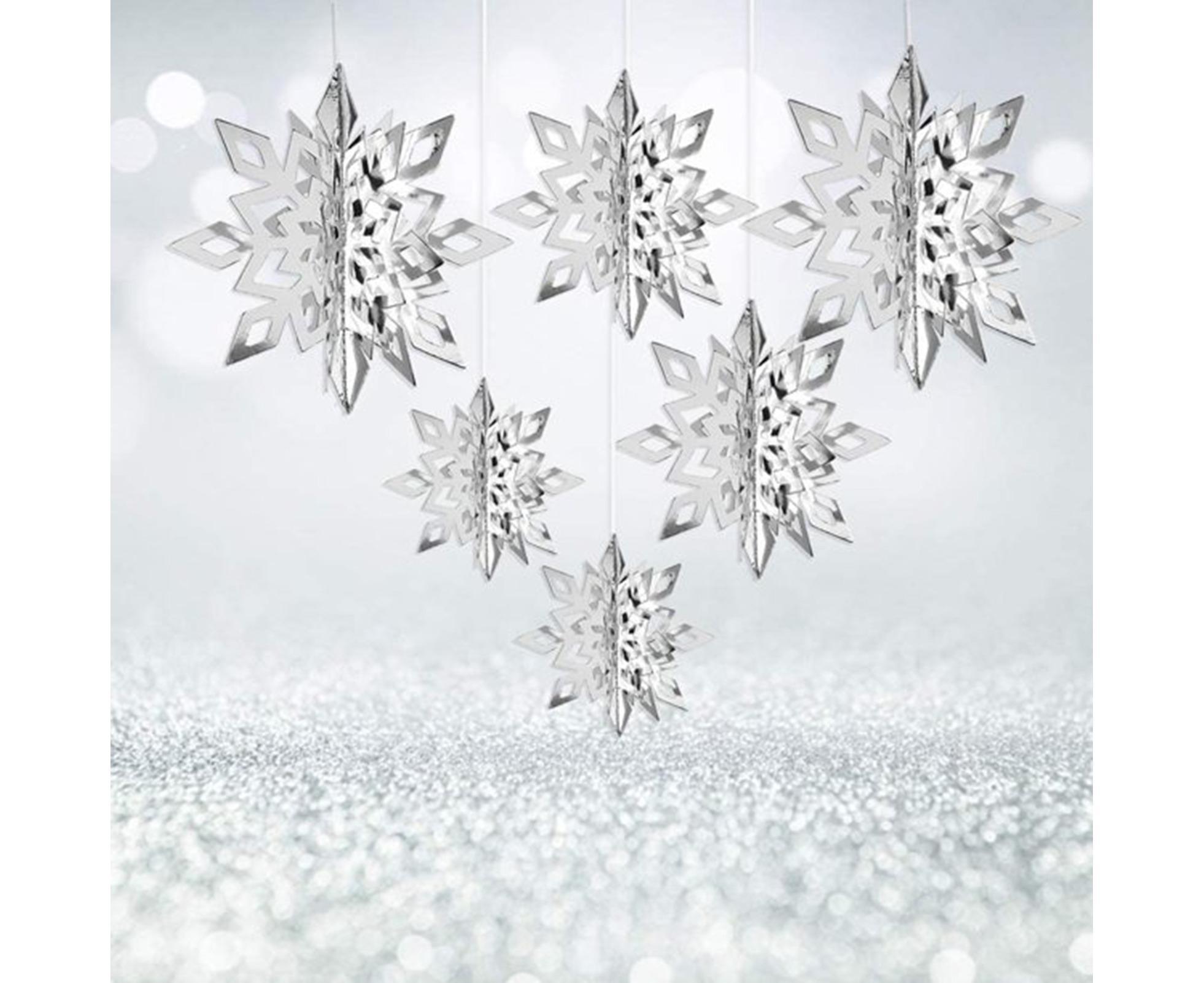 Snowflake Hanging Decor-Silver