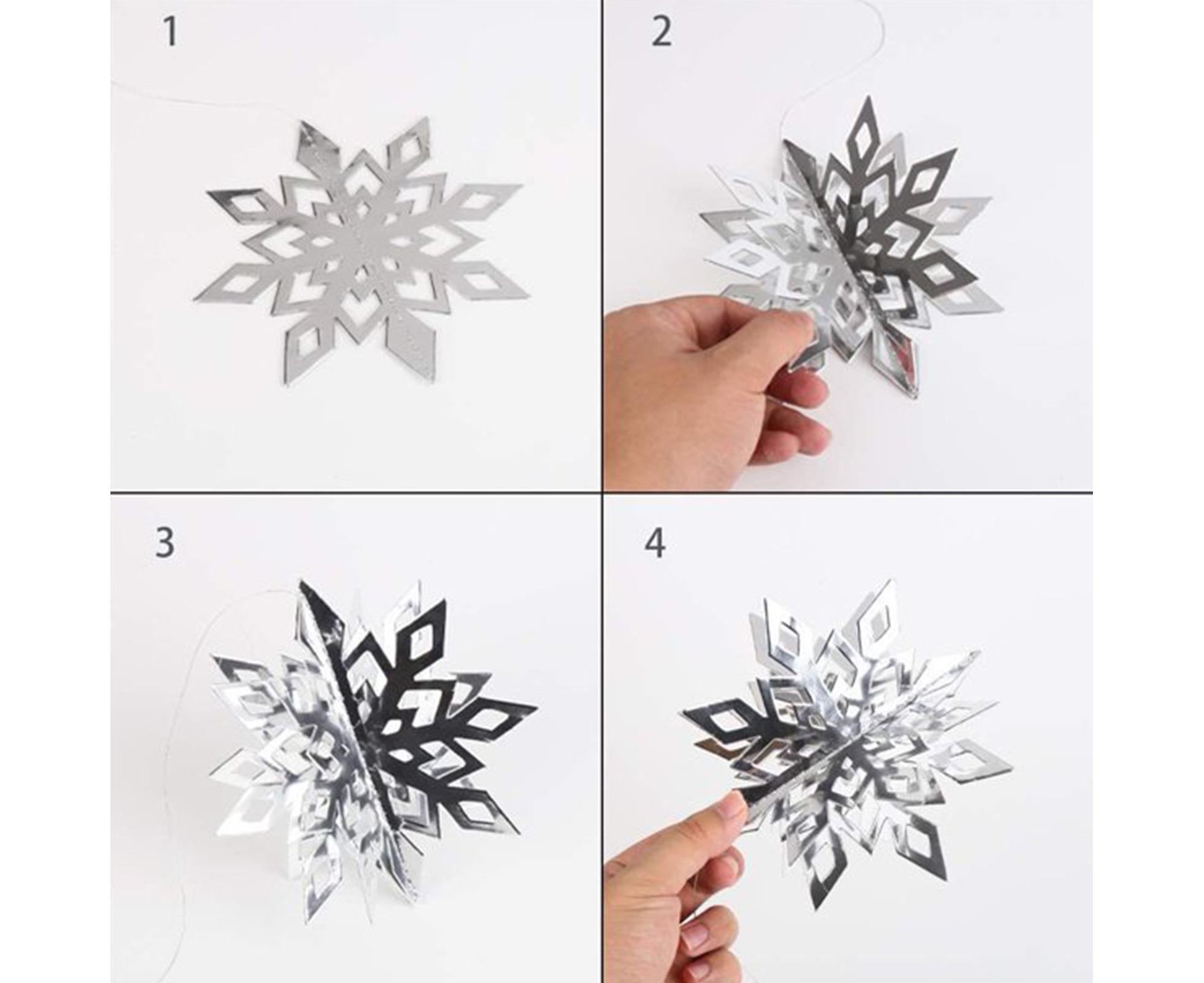 Snowflake Hanging Decor-Silver