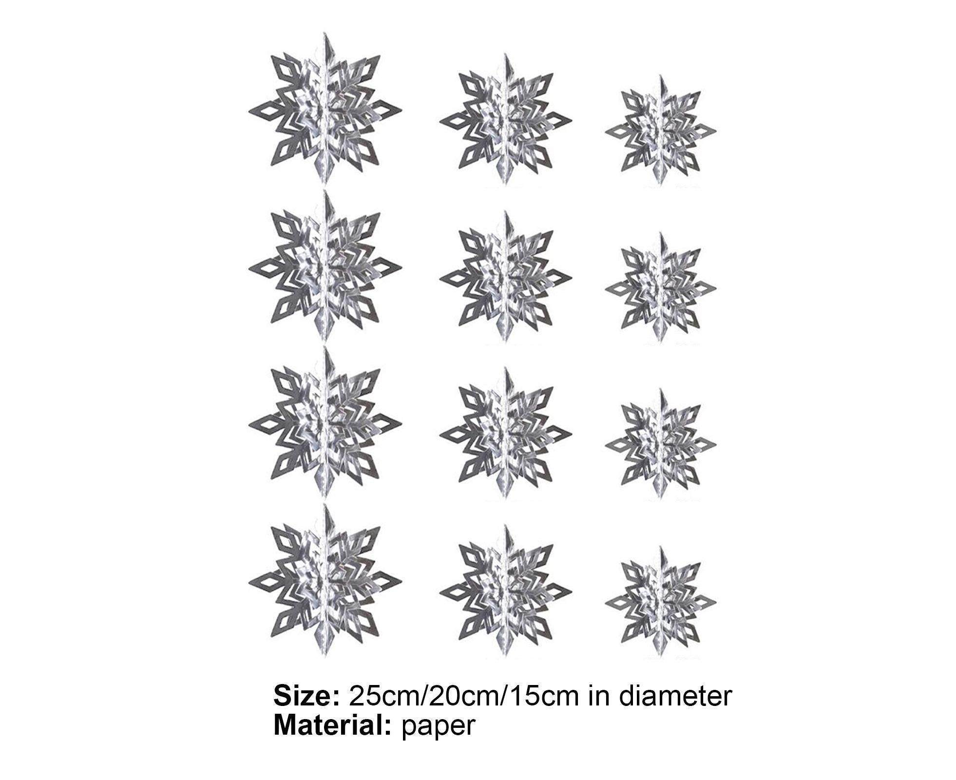 Snowflake Hanging Decor-Silver
