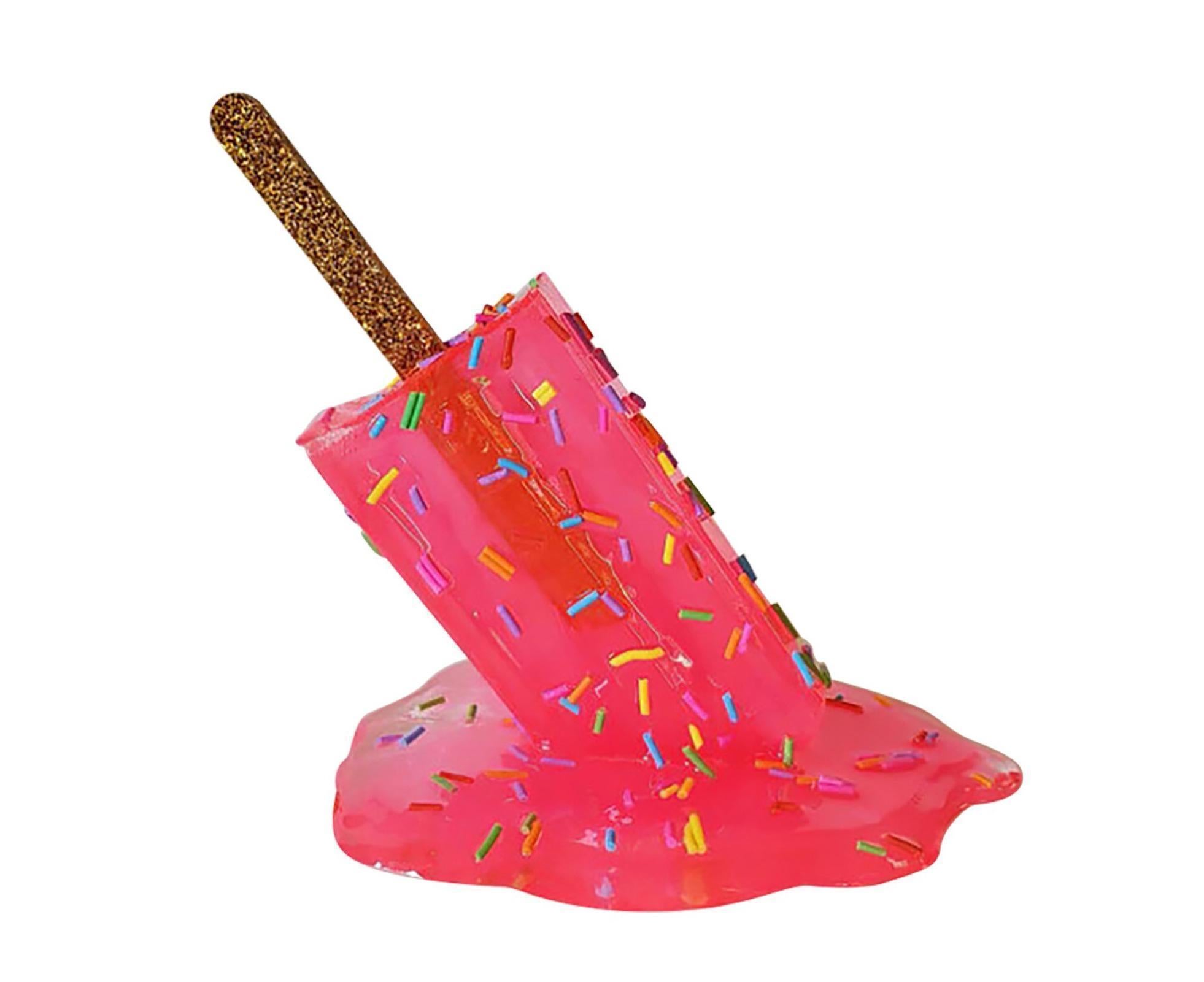 Resin Ornament Artificial Home Decoration DIY Melting Ice Cream Sculpture Art Craft for Table-Red Resin Ornament Artificial Home Decoration DIY Melting Ice Cream Sculpture Art Craft for Table-Red