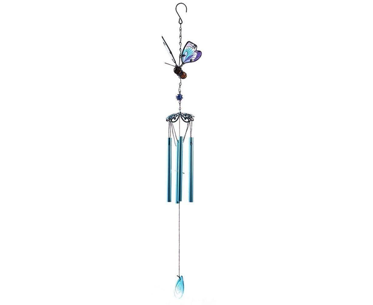 Colorful Butterfly Pendant Wind Chimes Indoor Outdoor Porch Balcony Garden Decor-Blue Colorful Butterfly Pendant Wind Chimes Indoor Outdoor Porch Balcony Garden Decor-Blue