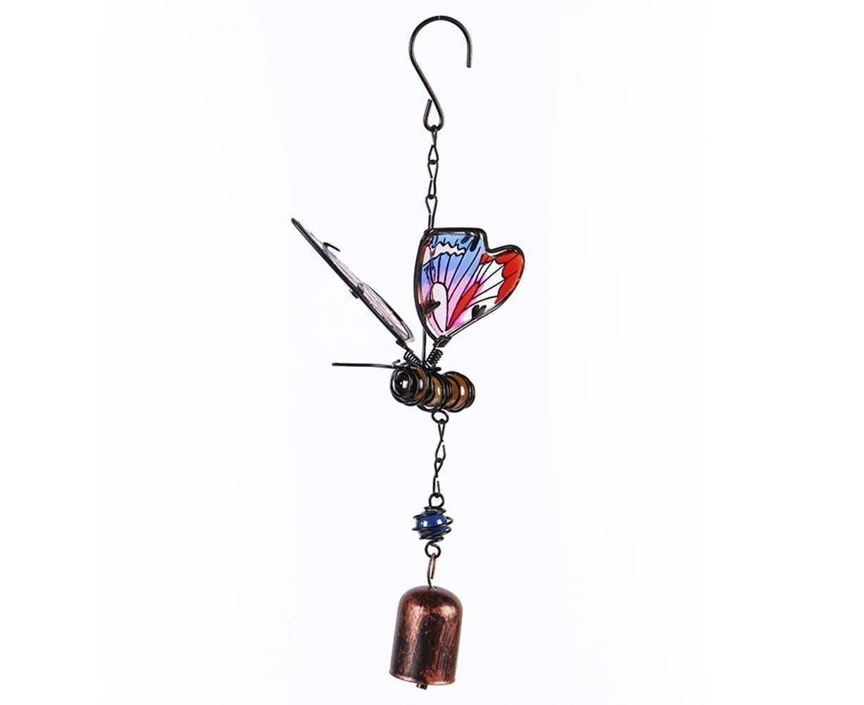 Colorful Butterfly Pendant Wind Chimes Indoor Outdoor Porch Balcony Garden Decor-Blue