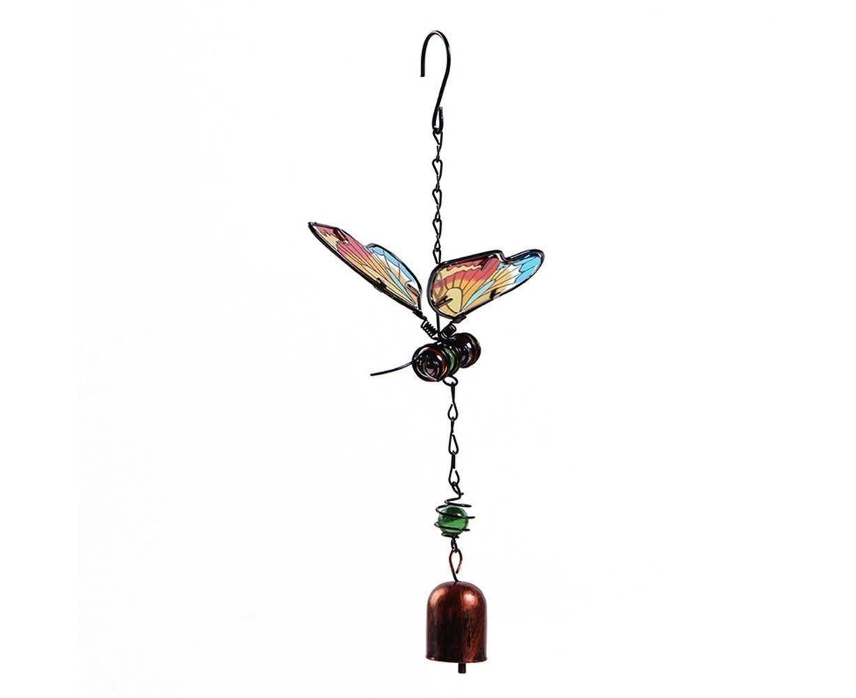 Colorful Butterfly Pendant Wind Chimes Indoor Outdoor Porch Balcony Garden Decor-Blue
