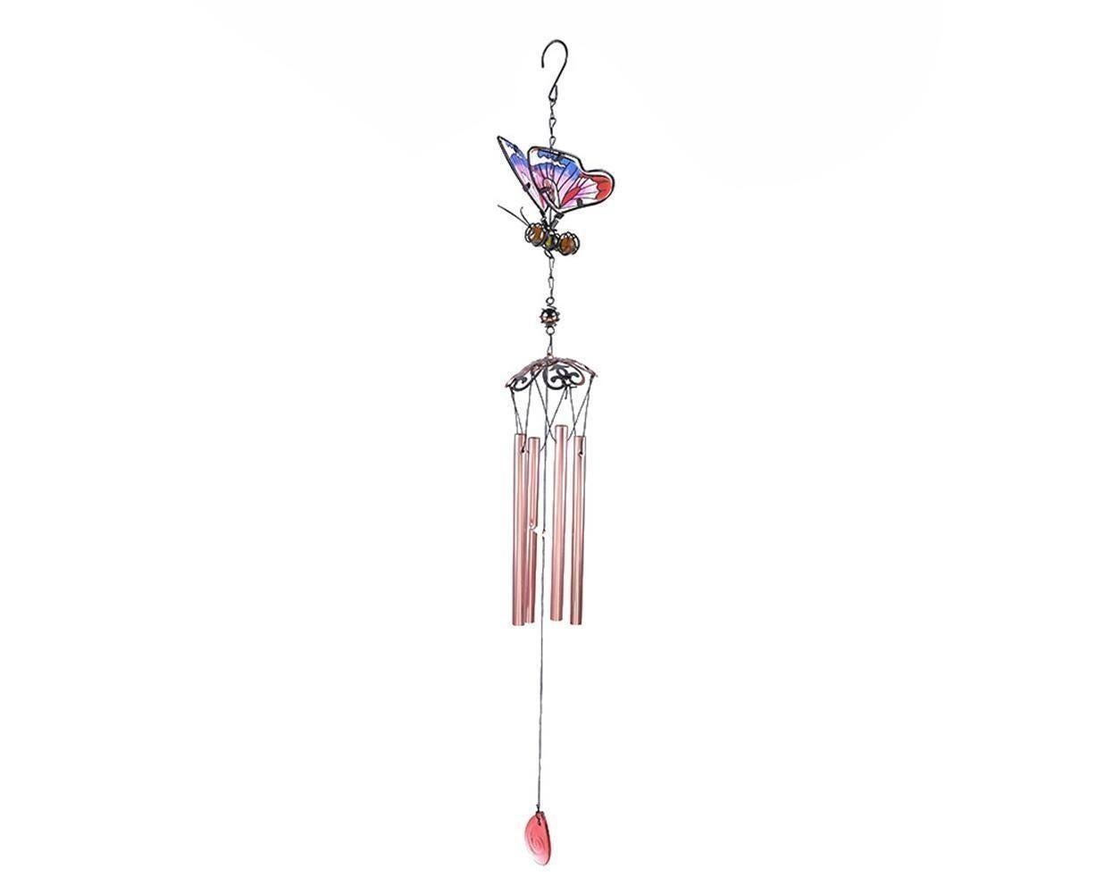 Colorful Butterfly Pendant Wind Chimes Indoor Outdoor Porch Balcony Garden Decor-Blue
