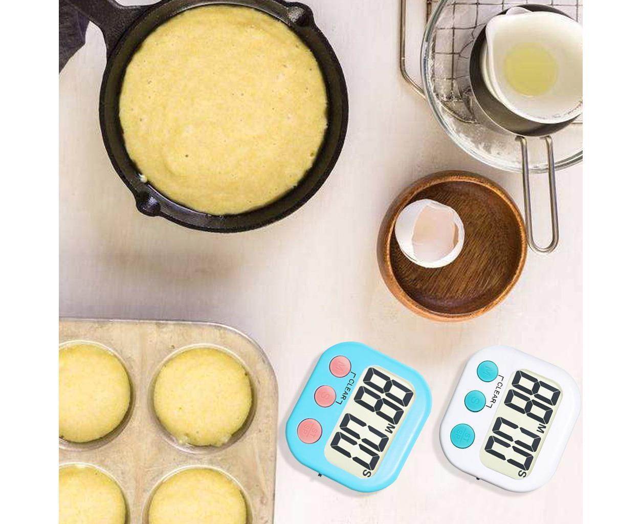 12 Pack Digital Kitchen Timer Strong grip Electronic Countdown Timer Small Loud Alarm