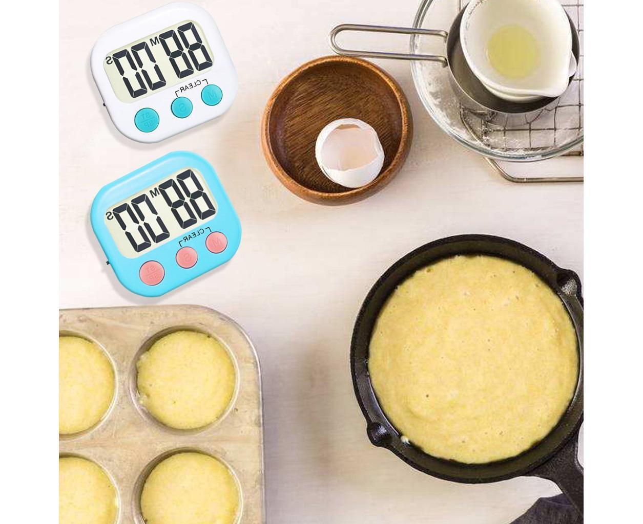 12 Pack Digital Kitchen Timer Strong grip Electronic Countdown Timer Small Loud Alarm