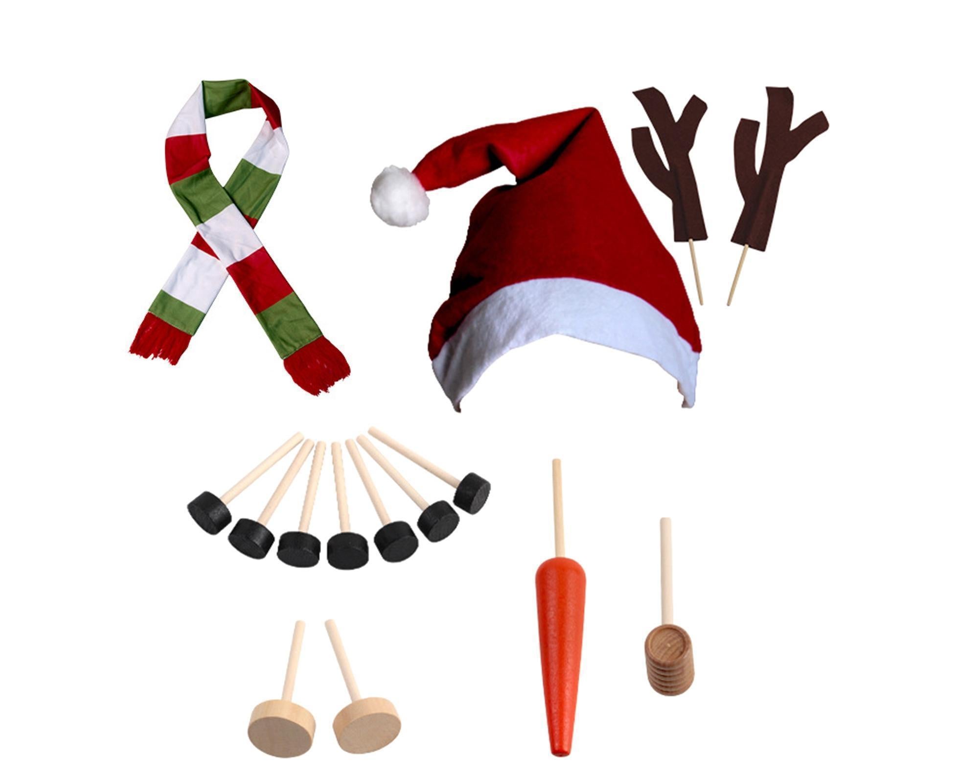 1 Set Snowman Decoration DIY Building Set for Home 1 Set Snowman Decoration DIY Building Set for Home