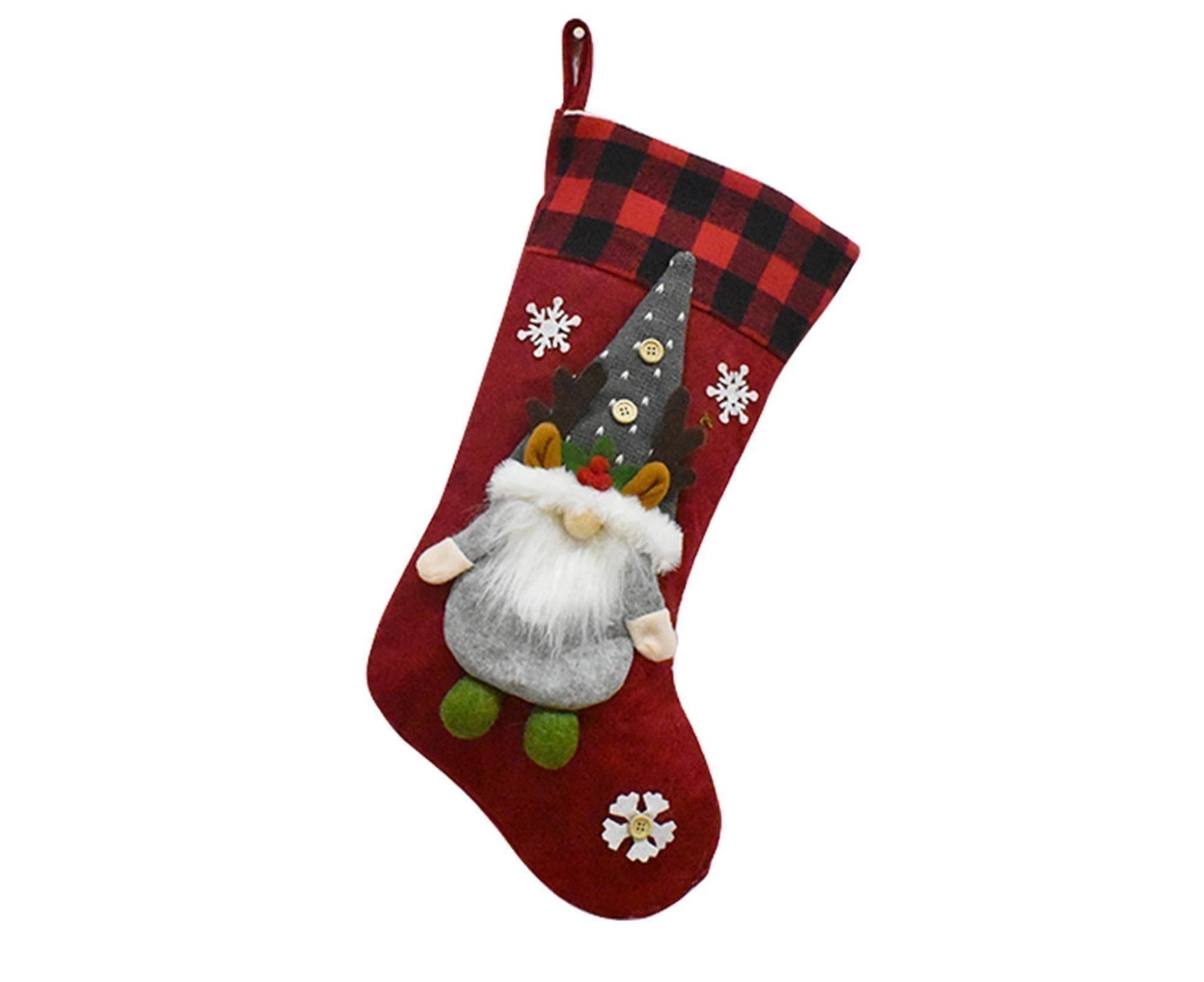 Xmas Stocking Knitted Hat babies Bag-Grey Xmas Stocking Knitted Hat babies Bag-Grey