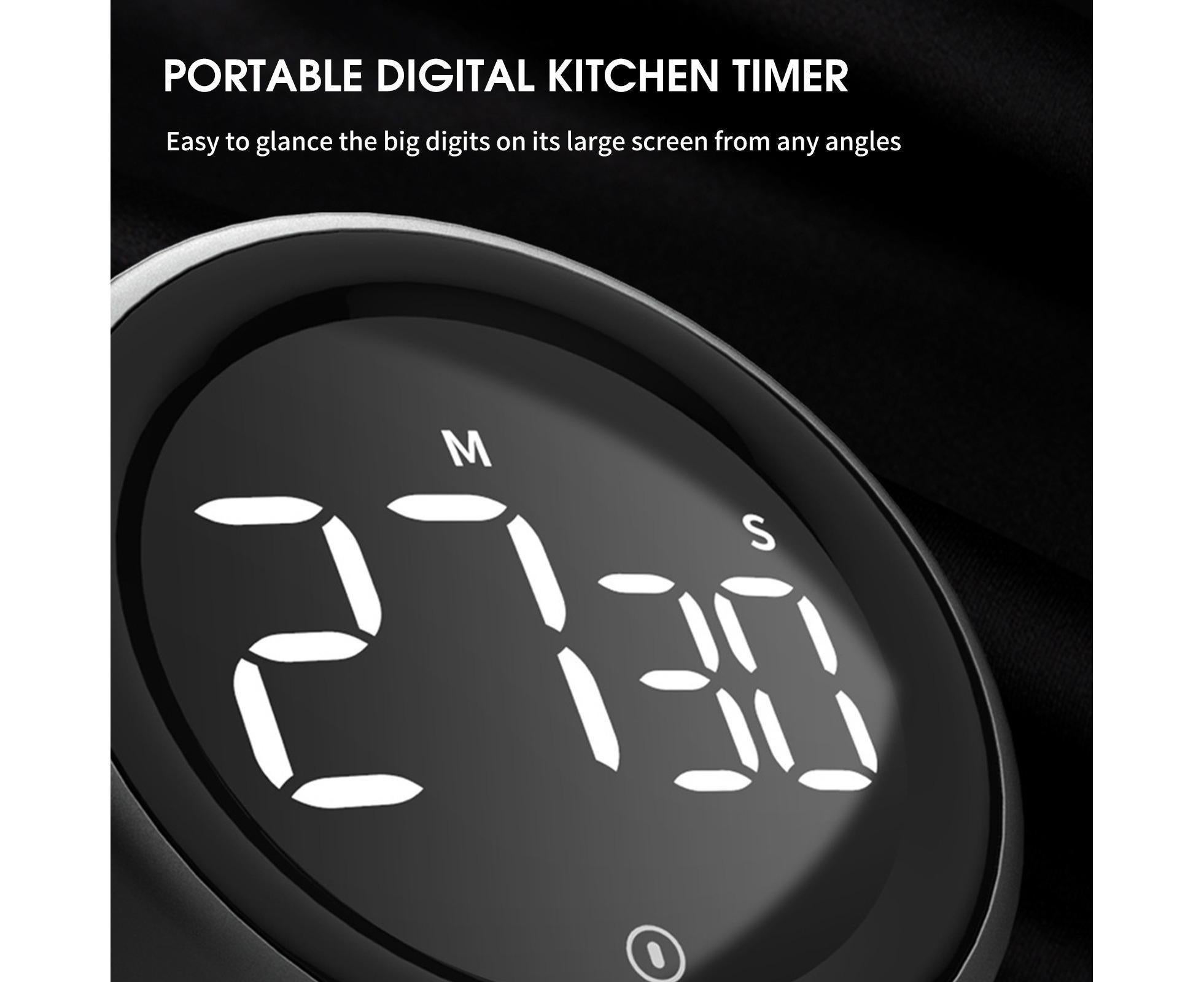 Kitchen Timer - Digital Countdown - Loud Alarm