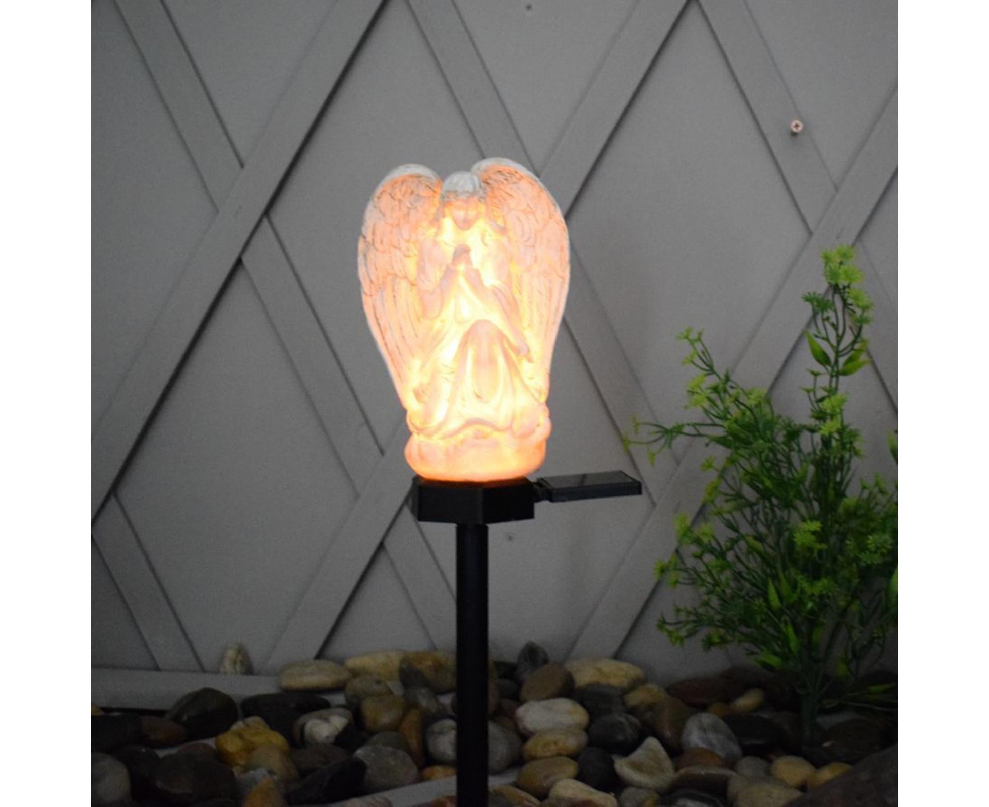 Solar Angel Stake Light Garden Decor - A